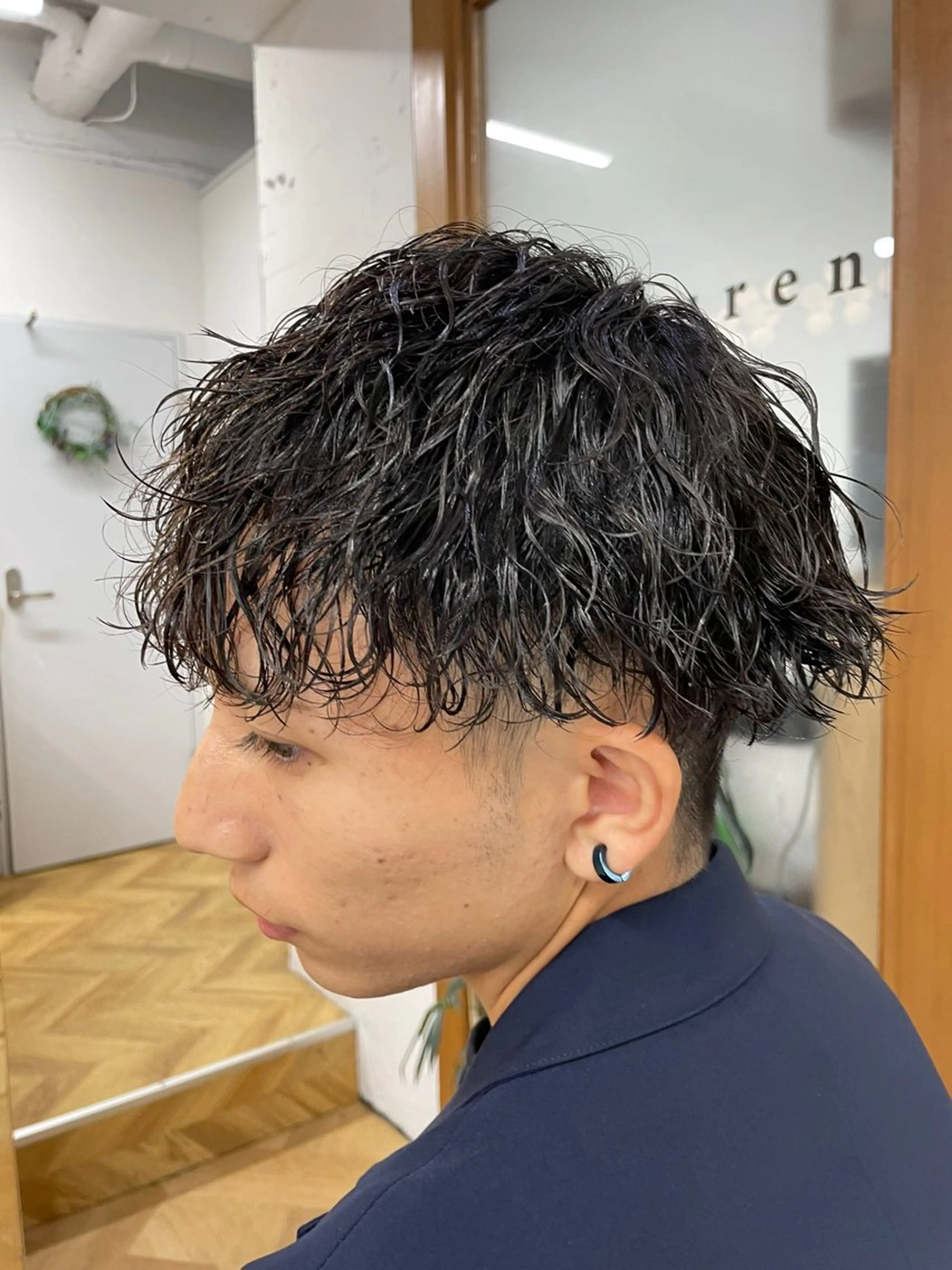 パーマ メンズ メンズパーマ 波巻きパーマ 立川/過去1の毛流れ パーマ/しゅーとのヘアスタイル