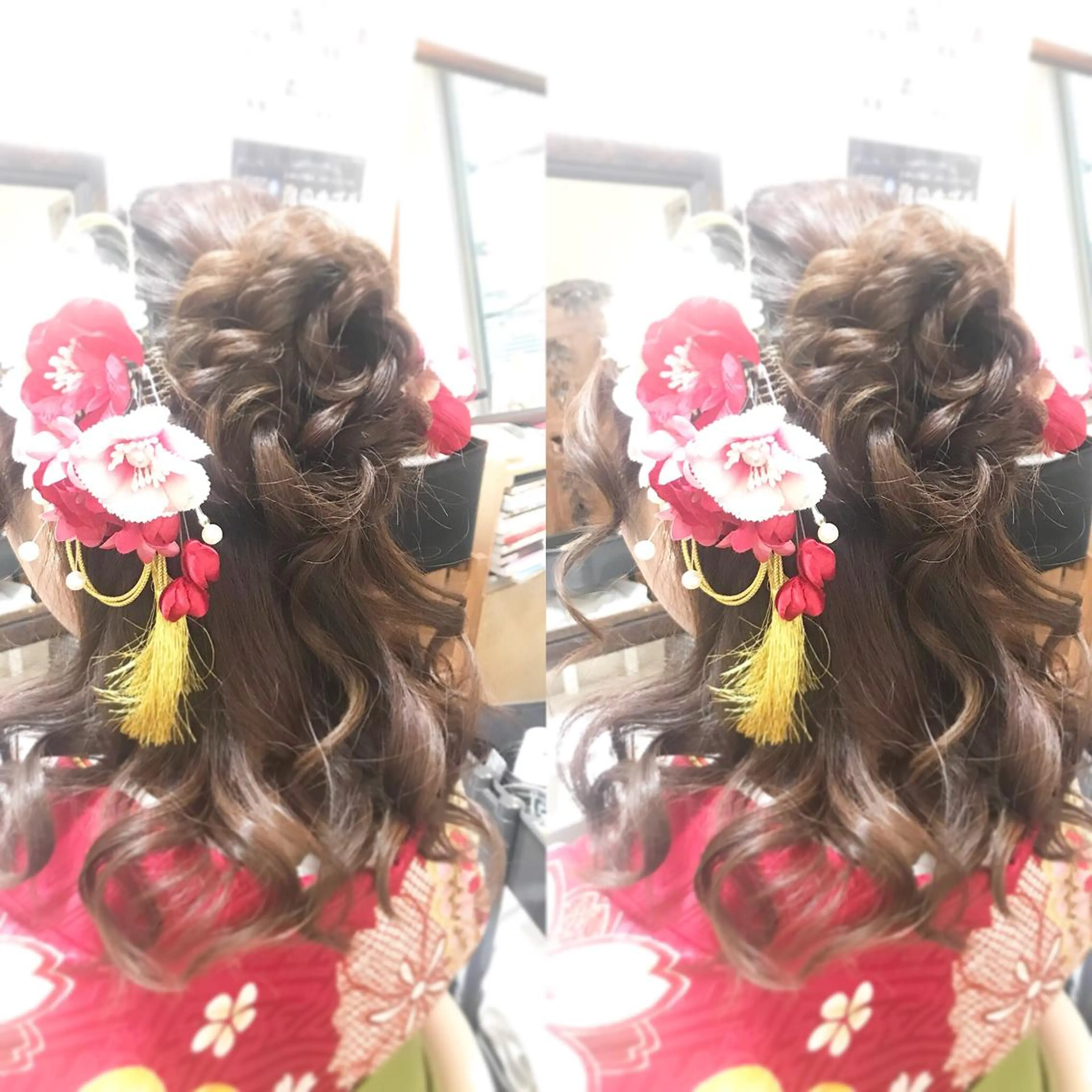 ミディアム ヘアアレンジ ヘアメ/着付け 清水玲歌のヘアスタイル