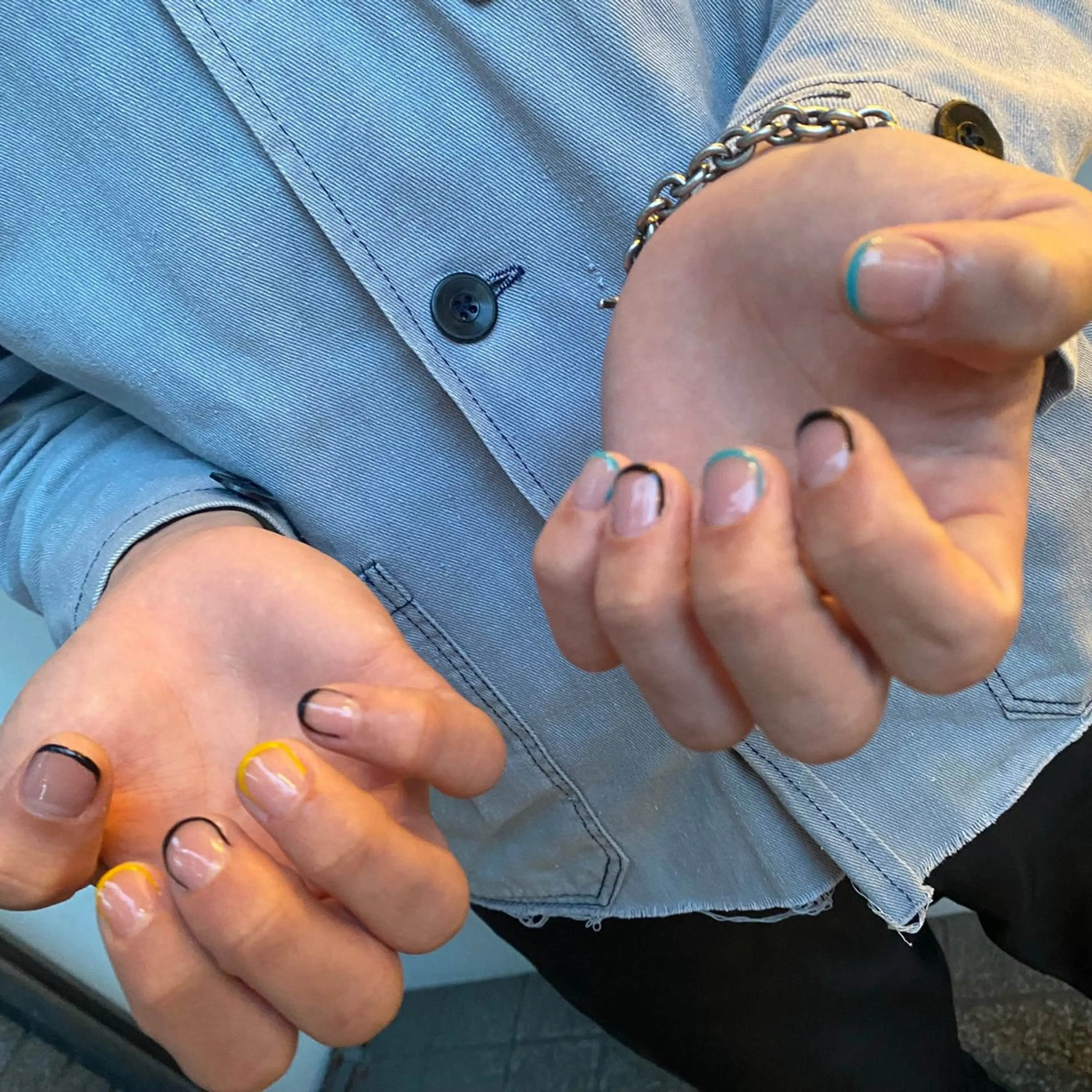 メンズ ネイル ハンドネイル kurogi nanakaのマツエク・マツパデザイン