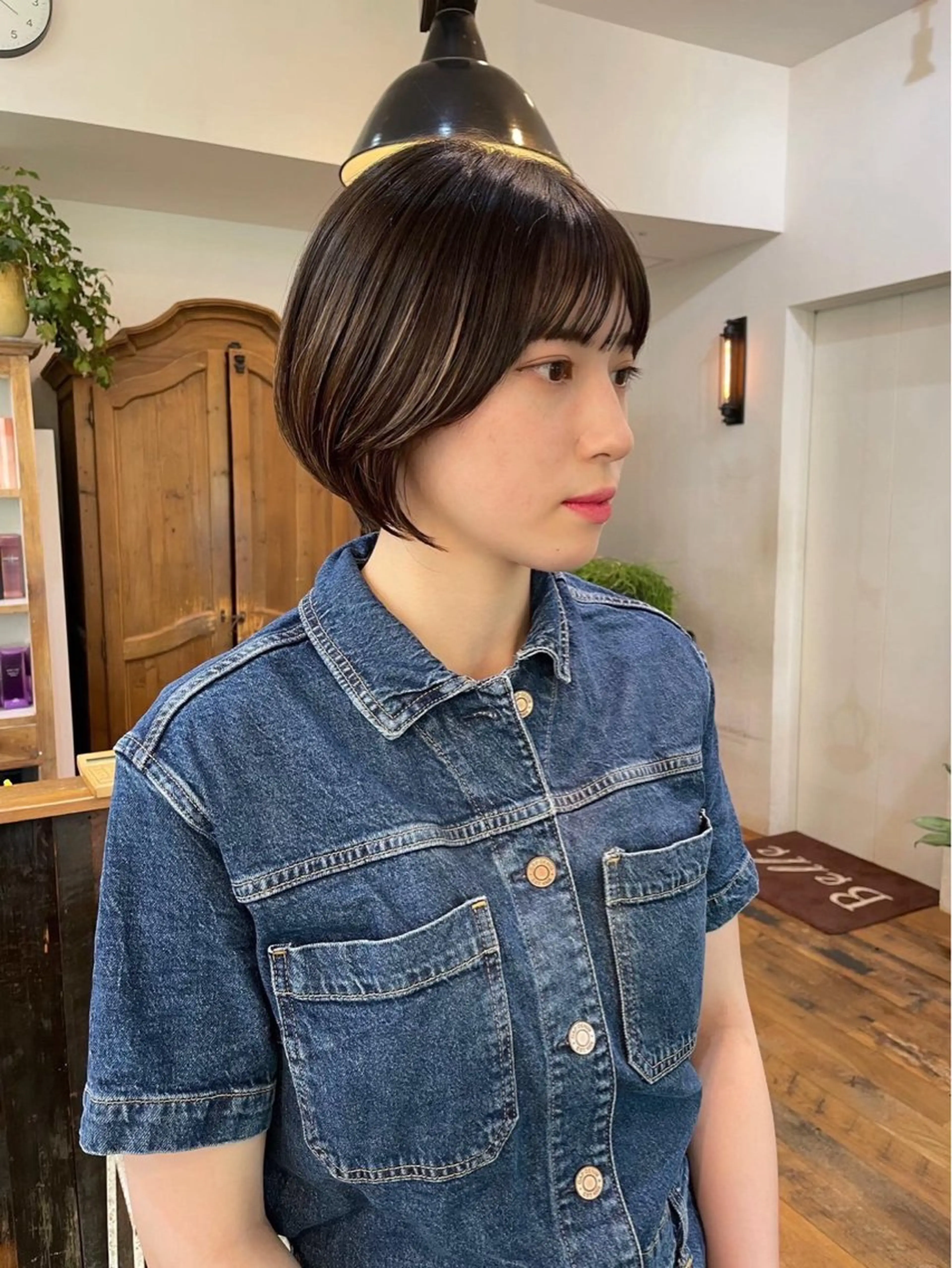 ショート くびれヘア ショートヘア 似合わせカット‪// 鶴我万唯華のヘアスタイル
