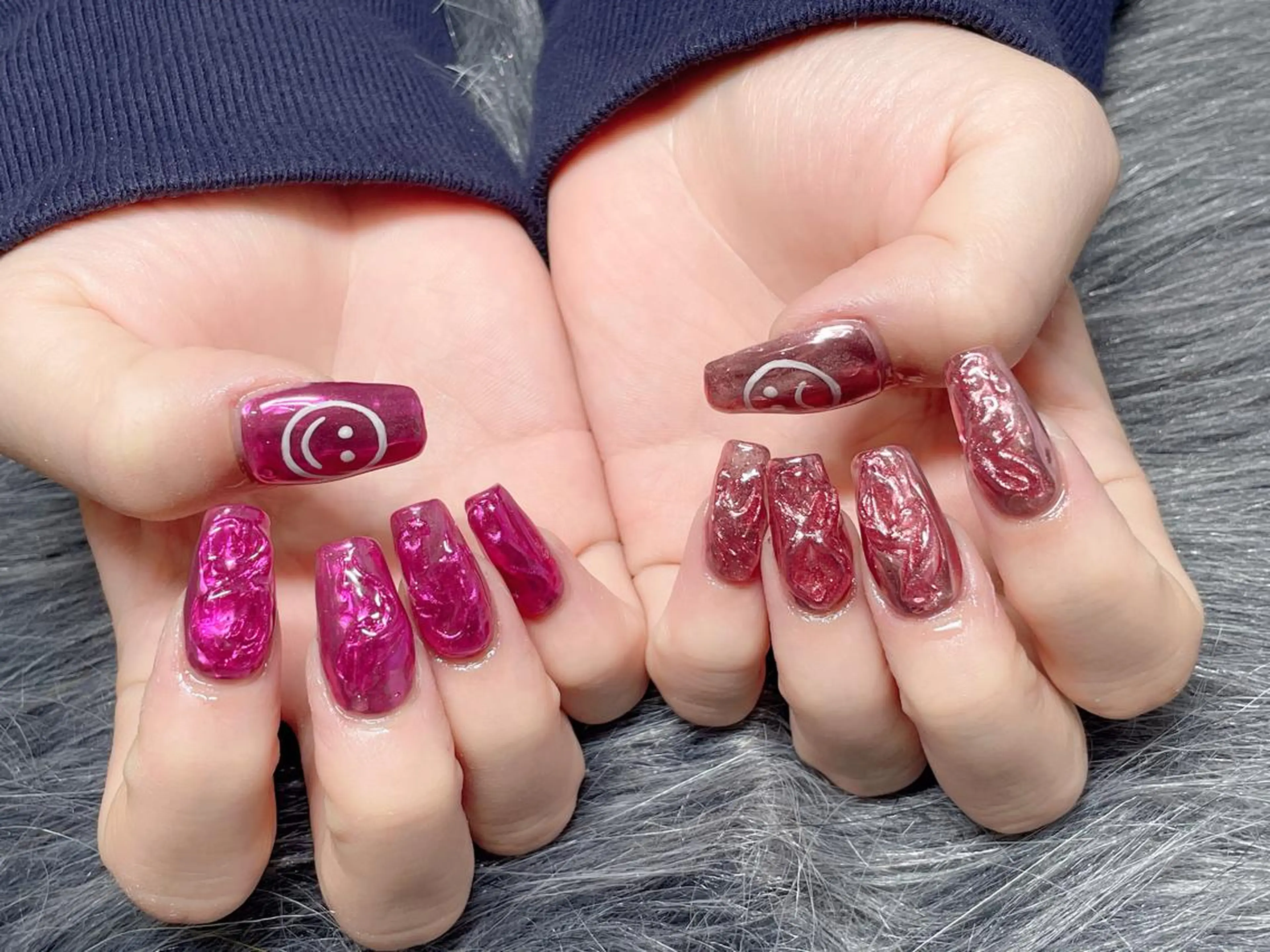 ミディアム ネイル ハンドネイル 《LB》ラブリエ Nail&eyeのマツエク・マツパデザイン
