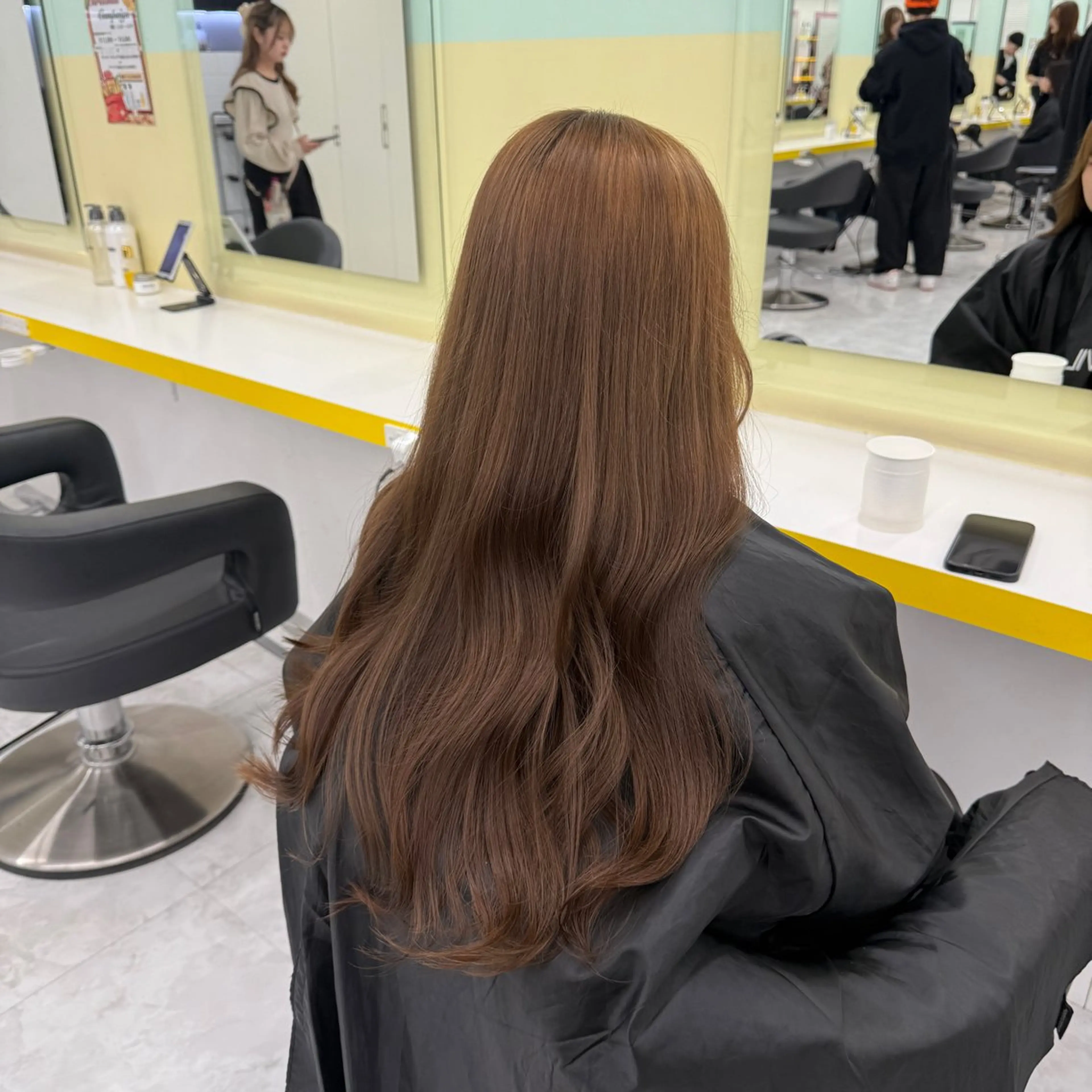 ロング カラー ヘアアレンジ ブリーチ ブリーチなしカラー ヘアカラー トリートメント ヘアセット 🎀Girly艶髪 暖色🎀Harukaのヘアスタイル
