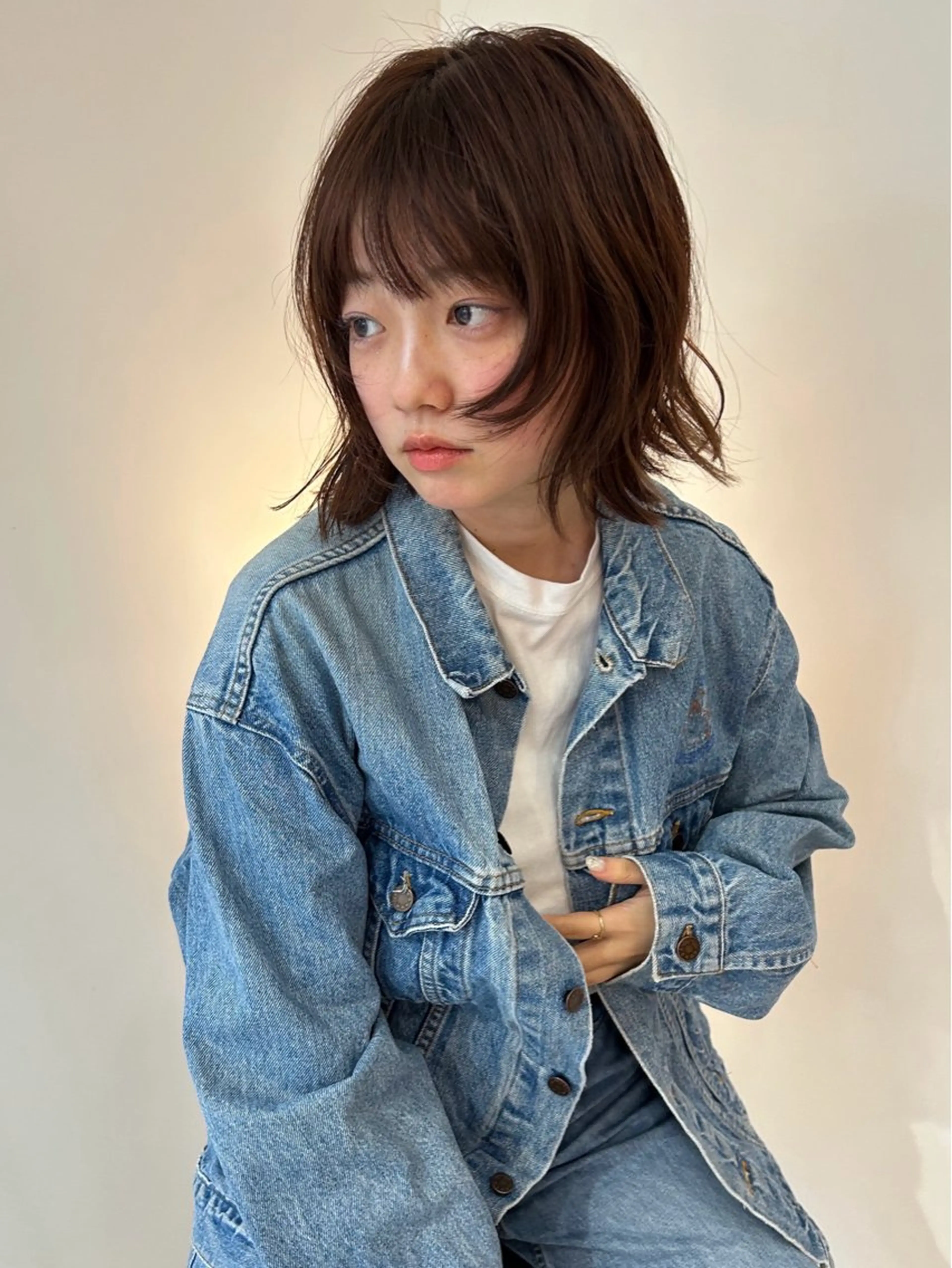 ショート ボブ 顔まわりレイヤー 顔周りカット レイヤーカット カット パーマ トリートメント park white所属・古市 日菜のヘアスタイル