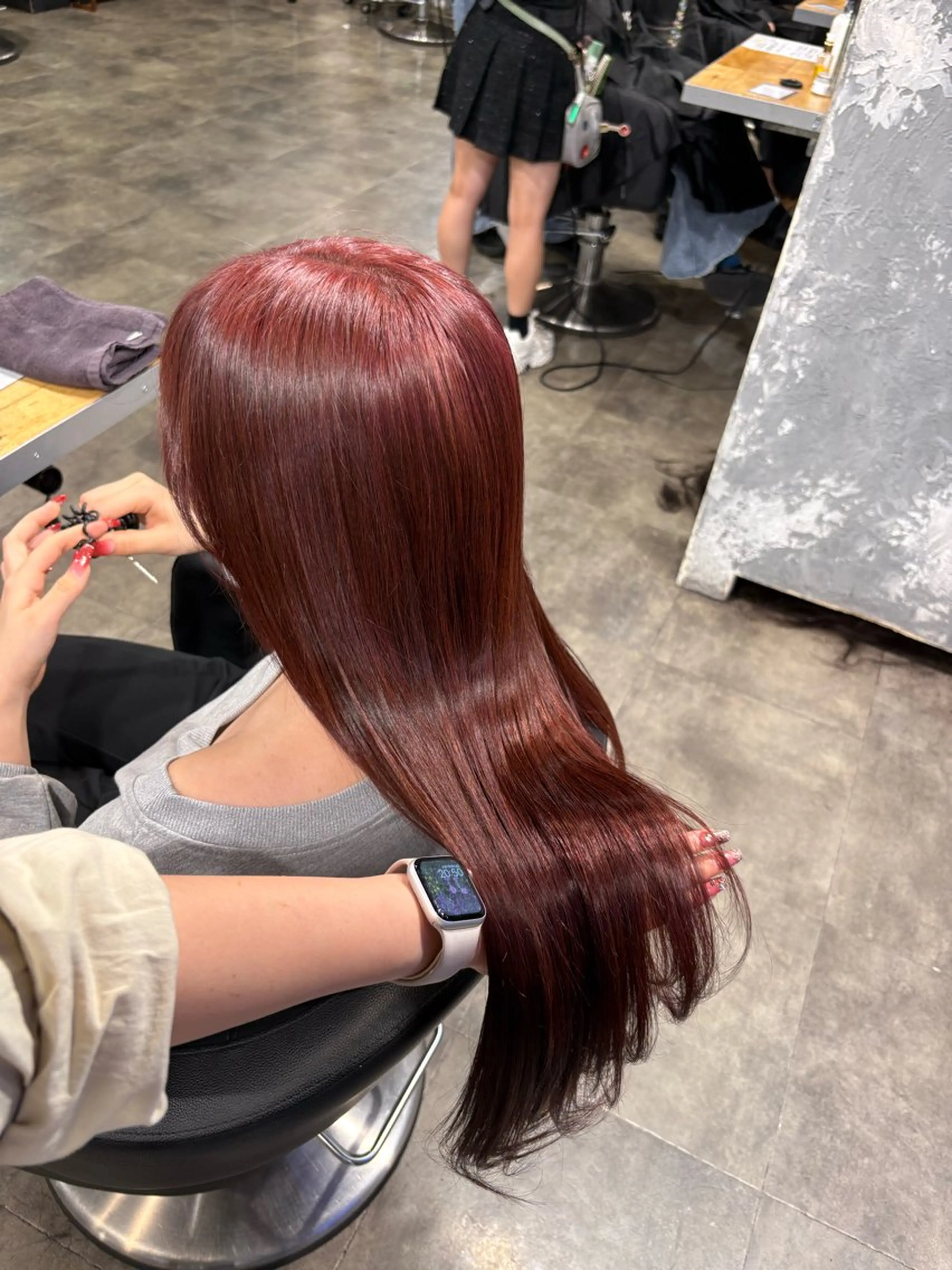 ロング カラー カット ヘアカラー ハイトーンブロンド 横浜💞ミオのヘアスタイル