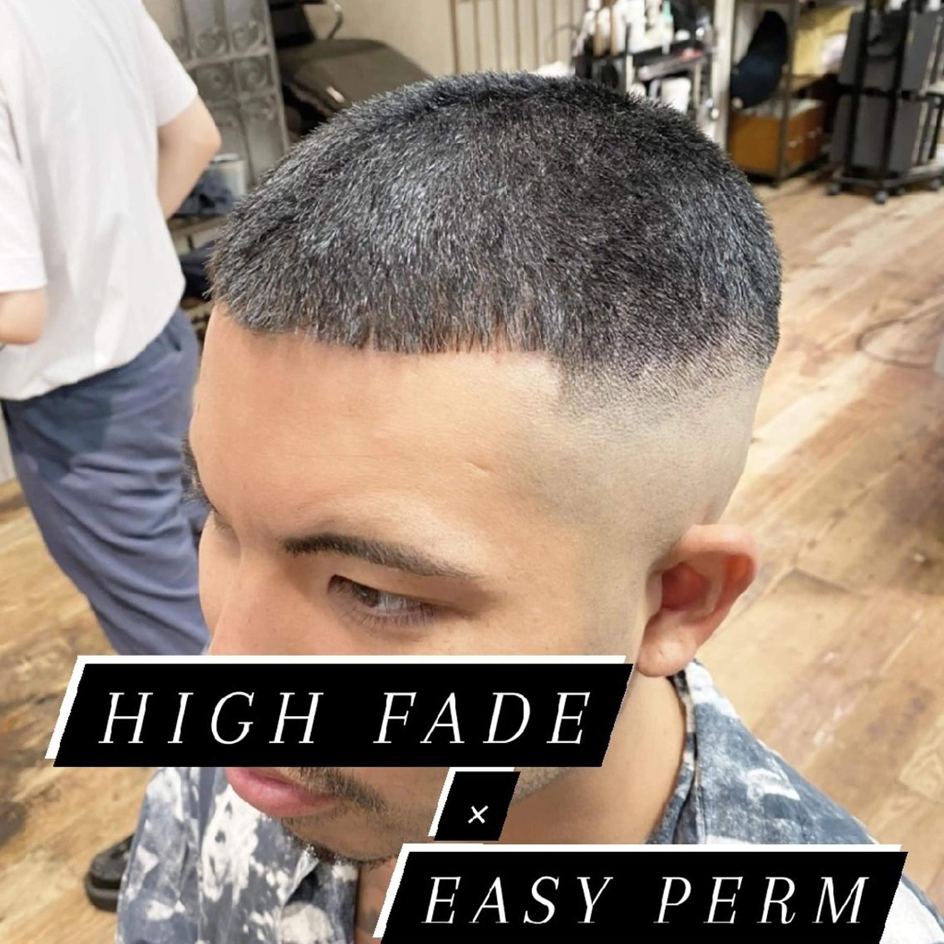 ショート メンズ カット Hair make ONE  008所属・メンズ/フェード/ バーバー/盛山大地のヘアスタイル