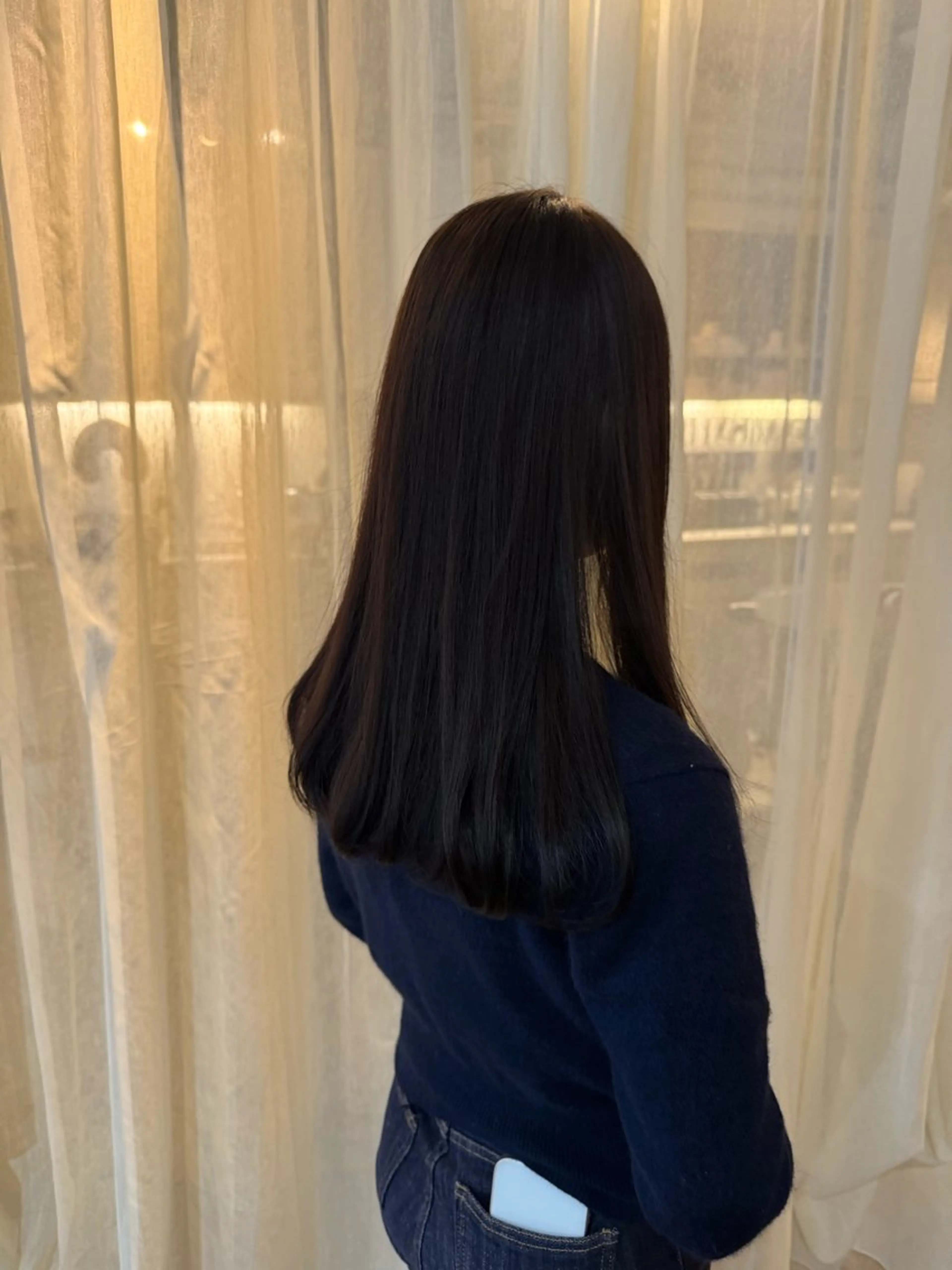 ロング カット ヘアカラー 藤原 百花のヘアスタイル