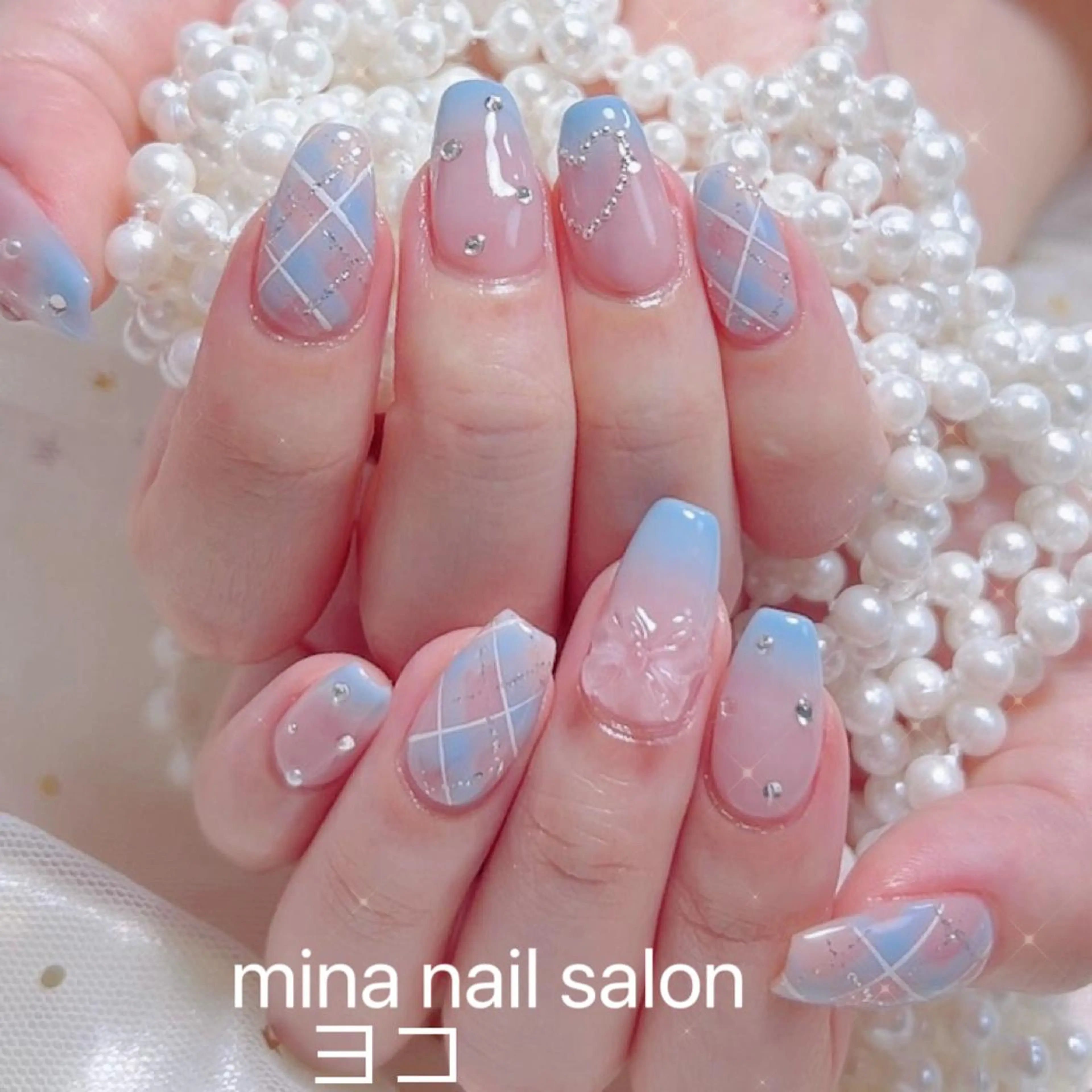 ネイル Mina🧸 韓国風ネイル🎀のネイルデザイン
