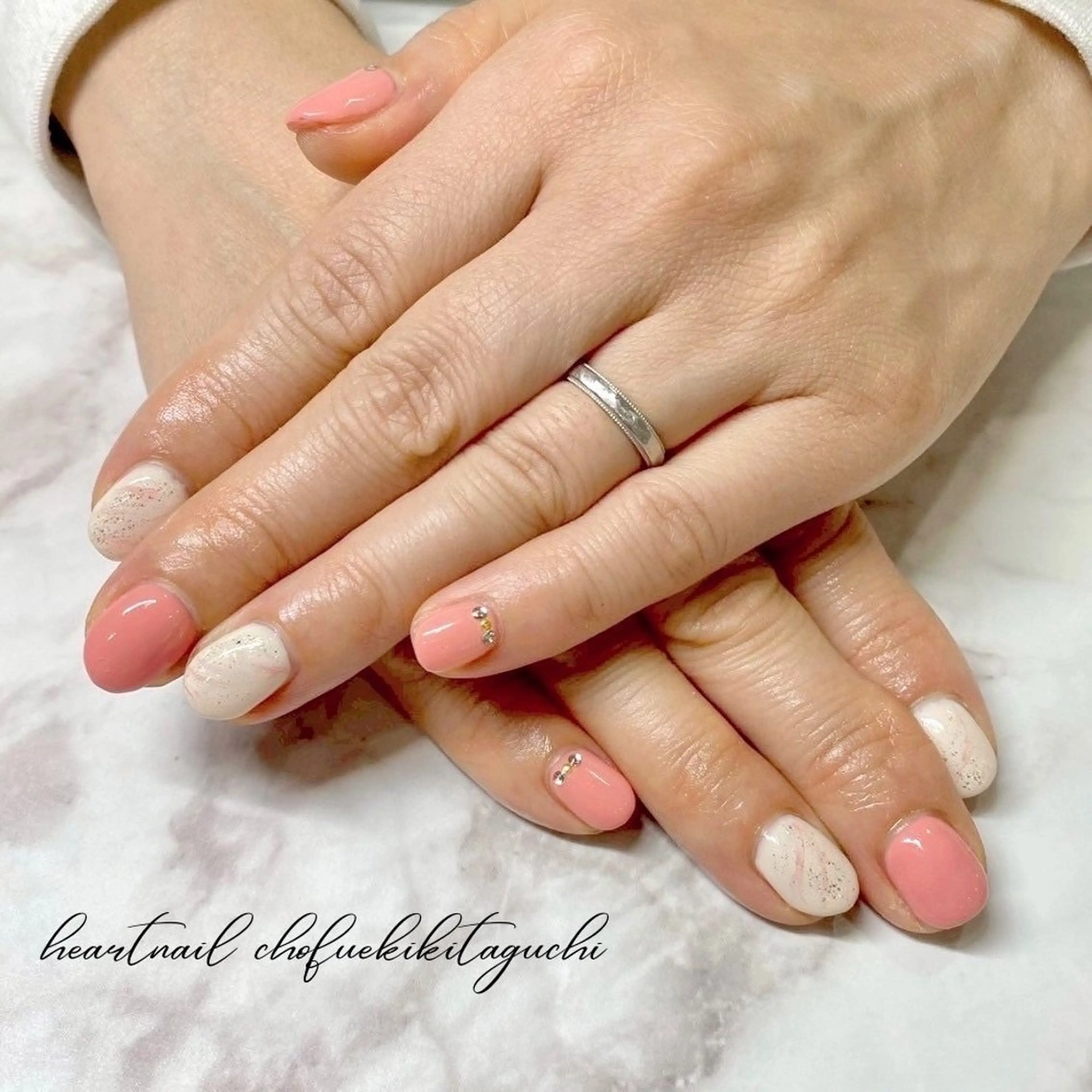 ネイル ハンドネイル はあとねいる武蔵小金井店所属・Heart nail Yuka💎のネイルデザイン