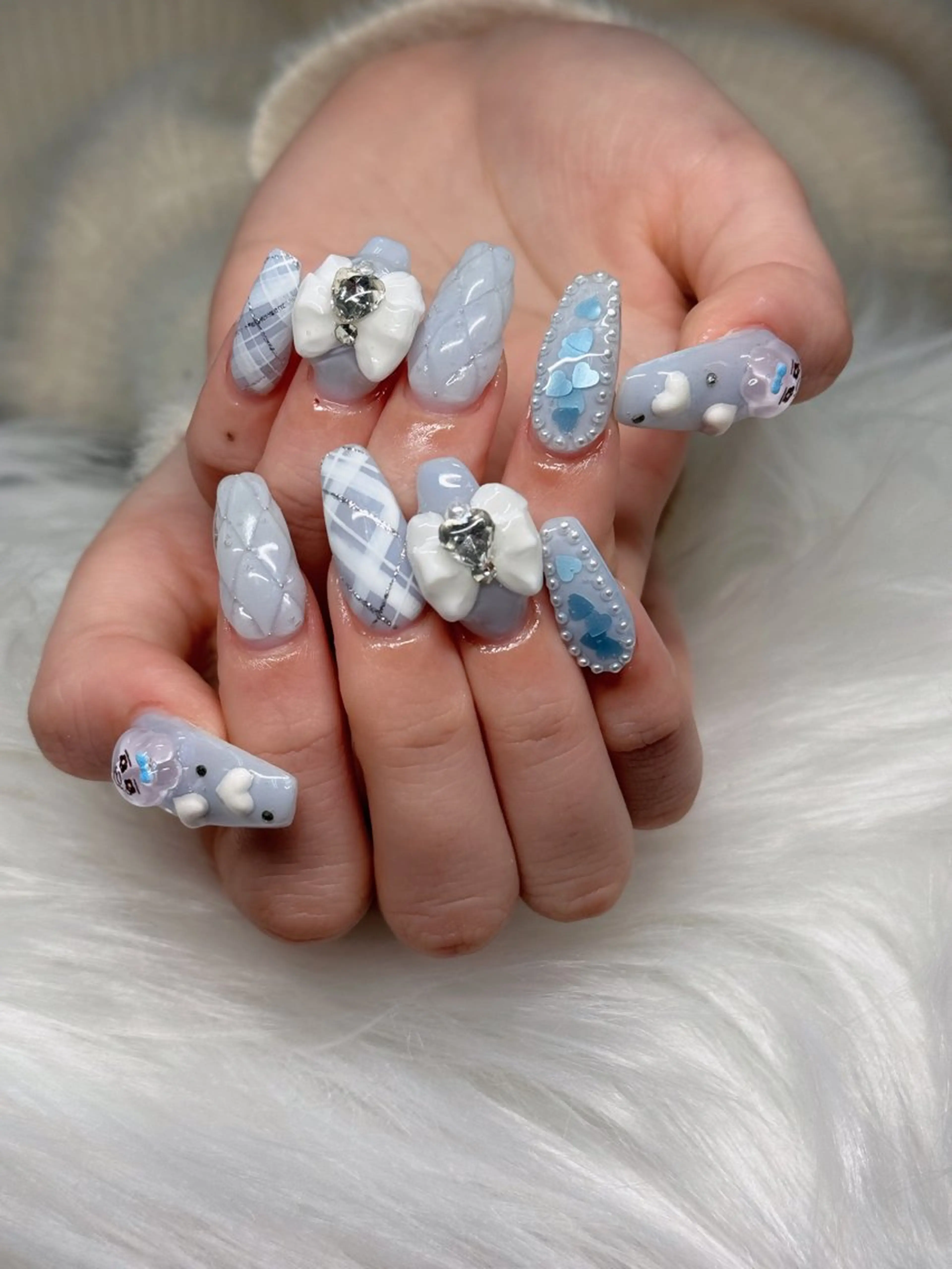 ネイル アートネイル 成人式 ジェルネイル ニュアンスネイル 夏ネイル ハンドネイル H.baby Nai Salon所属・neco H.babynailのネイルデザイン