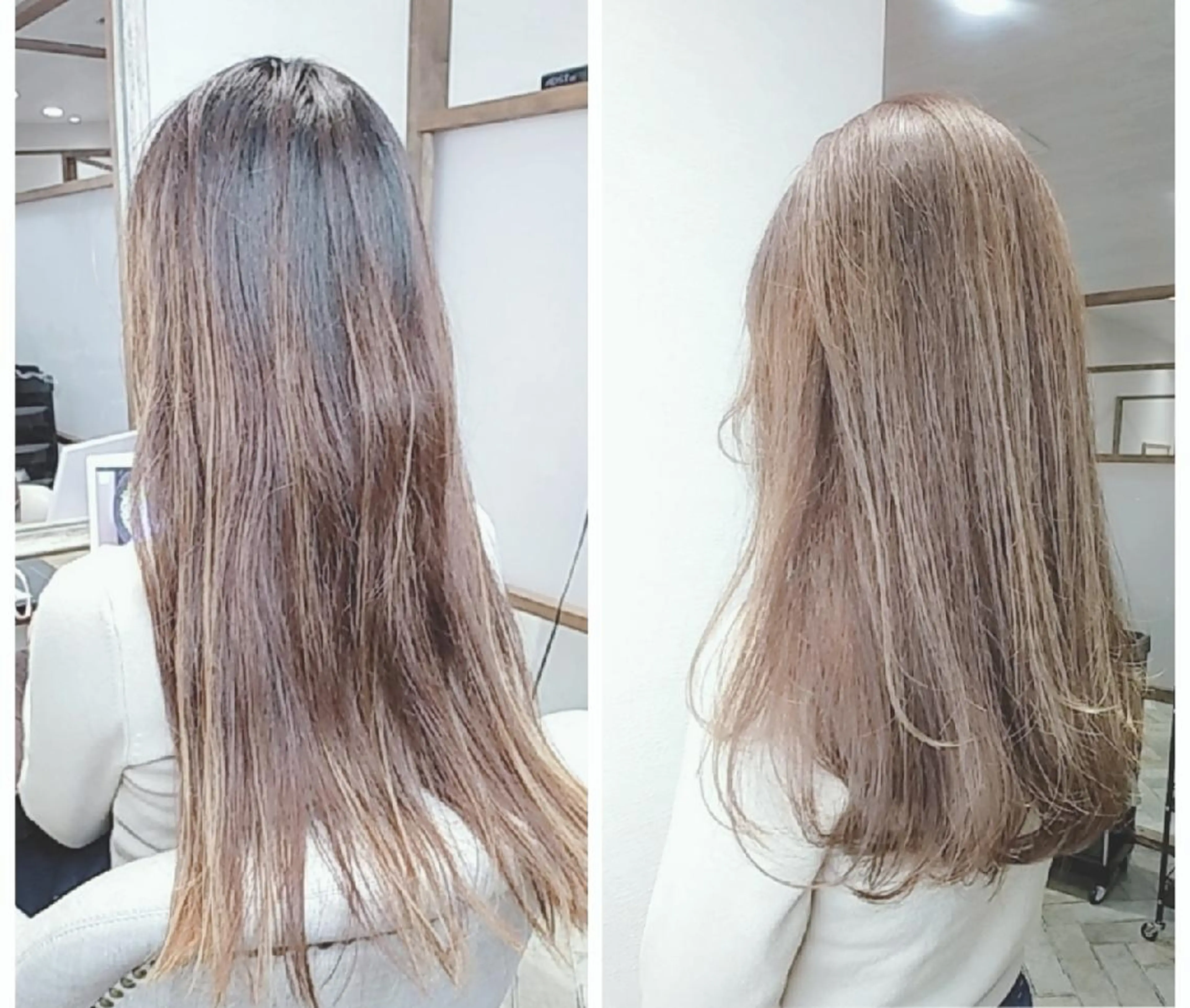 ロング カラー 顔周りカット 髪質改善 トリートメント ponte福岡西店所属・kijima ricoのヘアスタイル