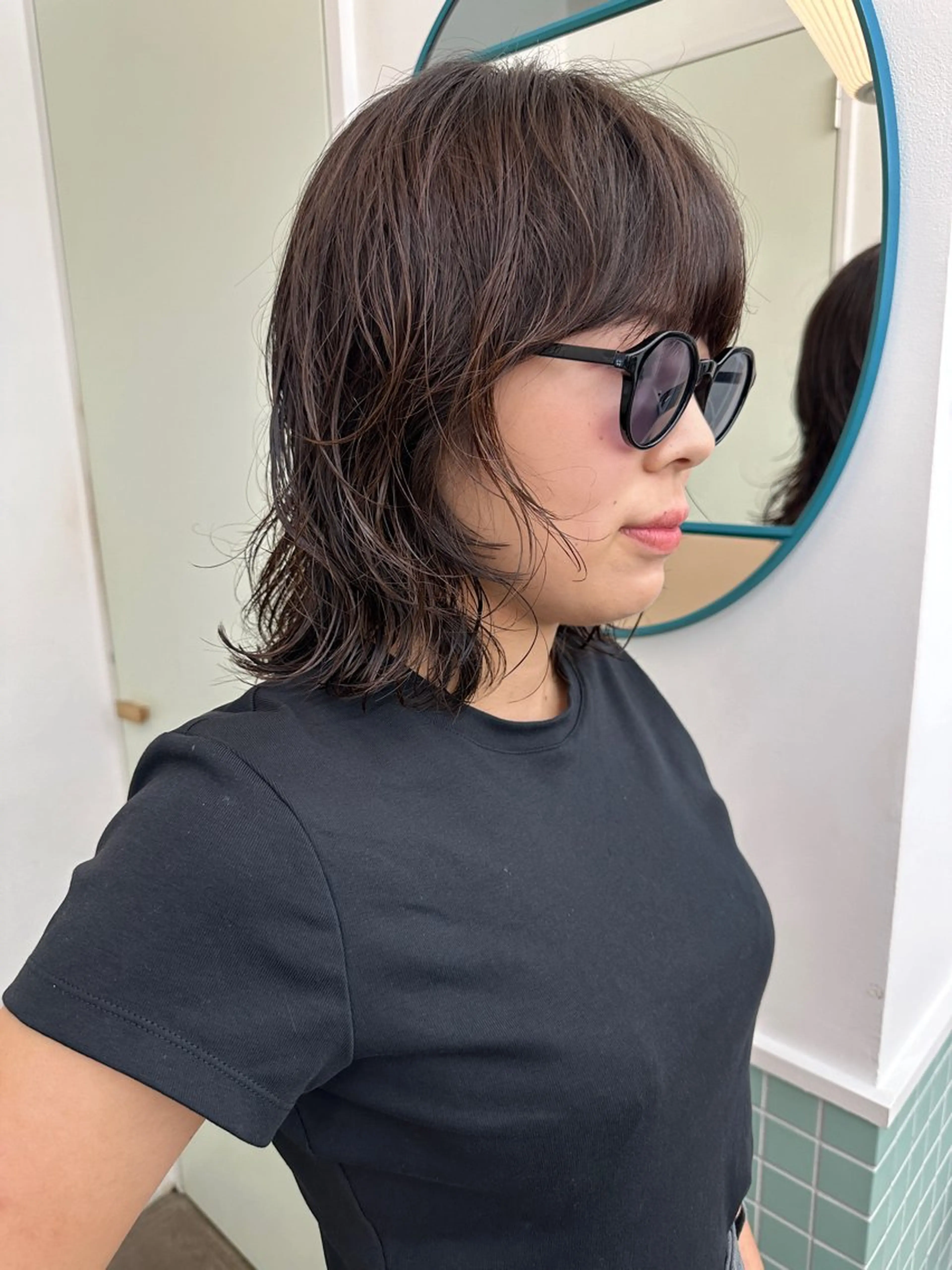 ショート パーマ ボブ レイヤーカット カット パーマ トリートメント ボブ/レイヤー/ケア パーマ/透明感カラーのヘアスタイル