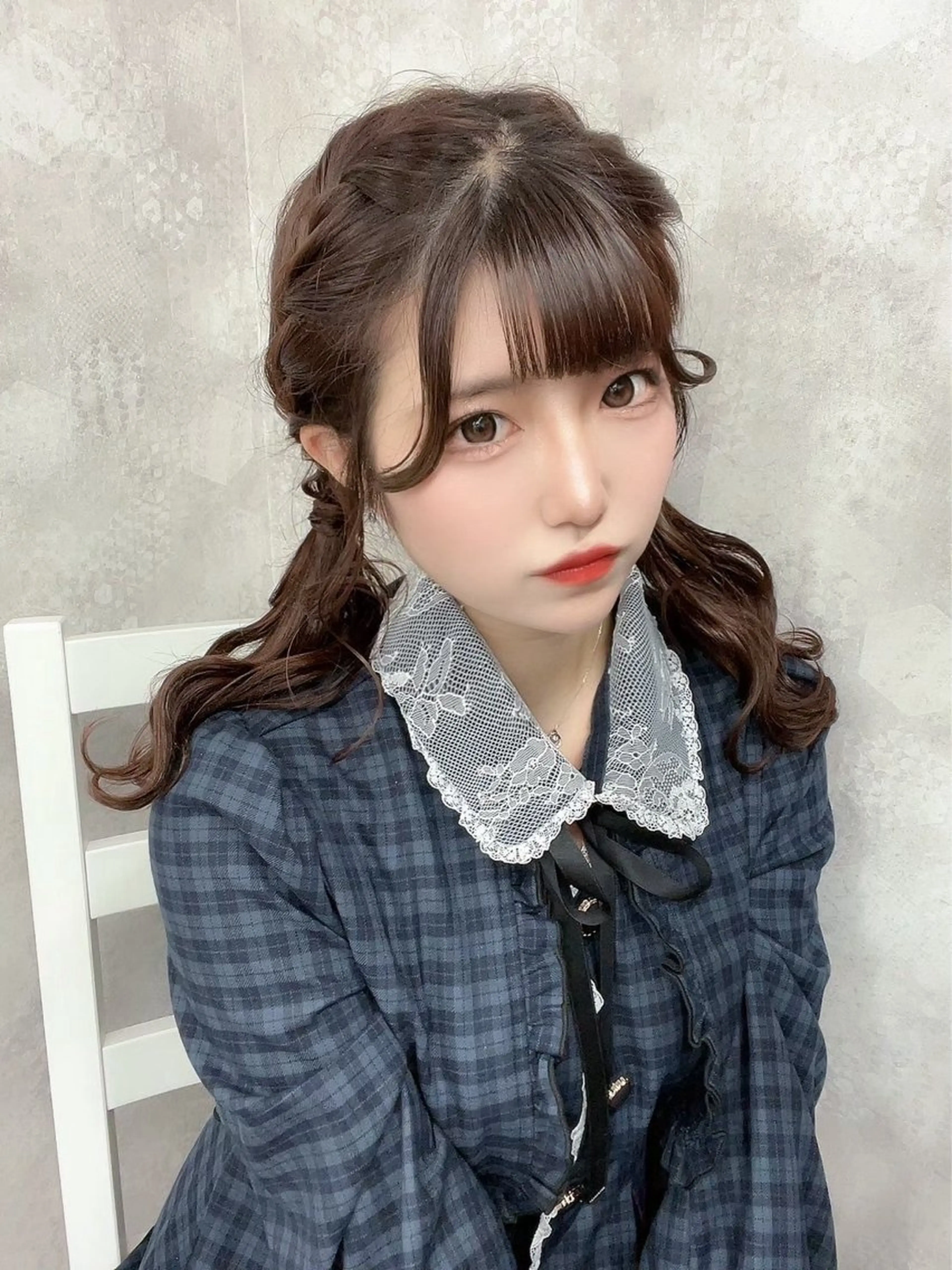 ロング カラー ヘアアレンジ 透明感カラー メンズウルフ🐺♡ ピンク♡ヘアメ🎀のヘアスタイル