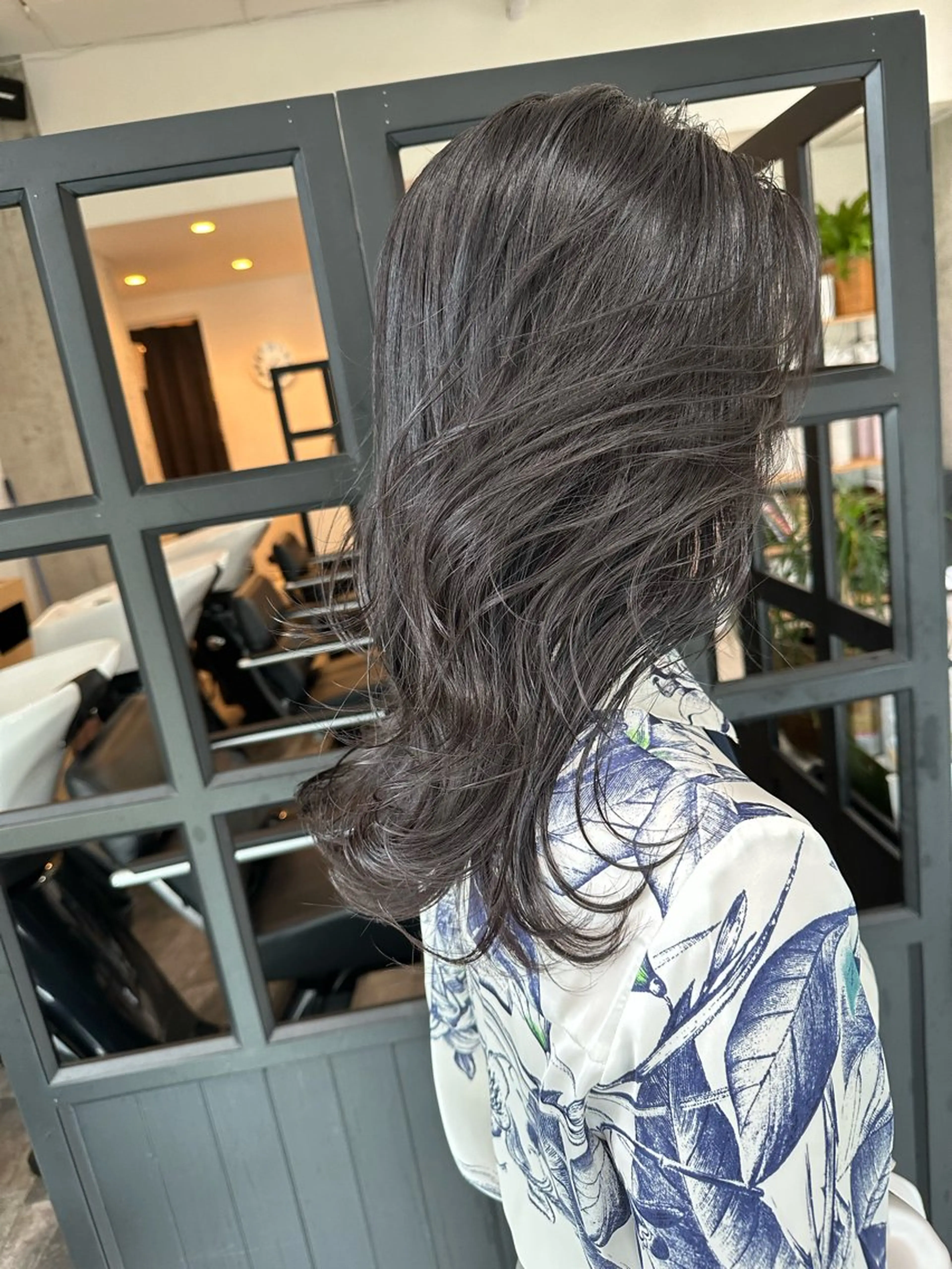 セミロング カット ヘアカラー トリートメント ✨透明感カラー 恵比寿HAYATO✨のヘアスタイル