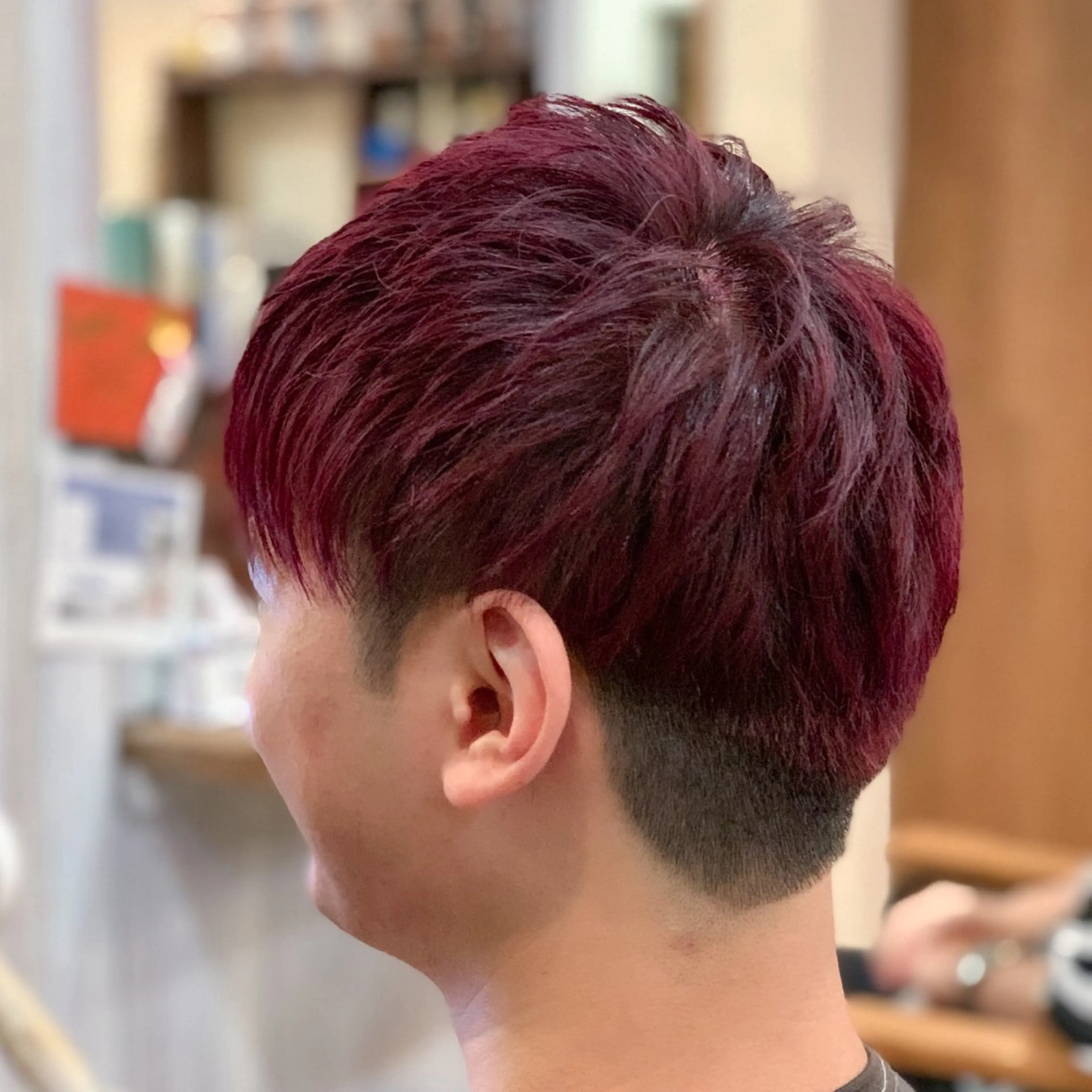 ショート カラー レッドカラー affect 上大岡所属・《ブリーチカラー / 縮毛矯正》坂本爽のヘアスタイル