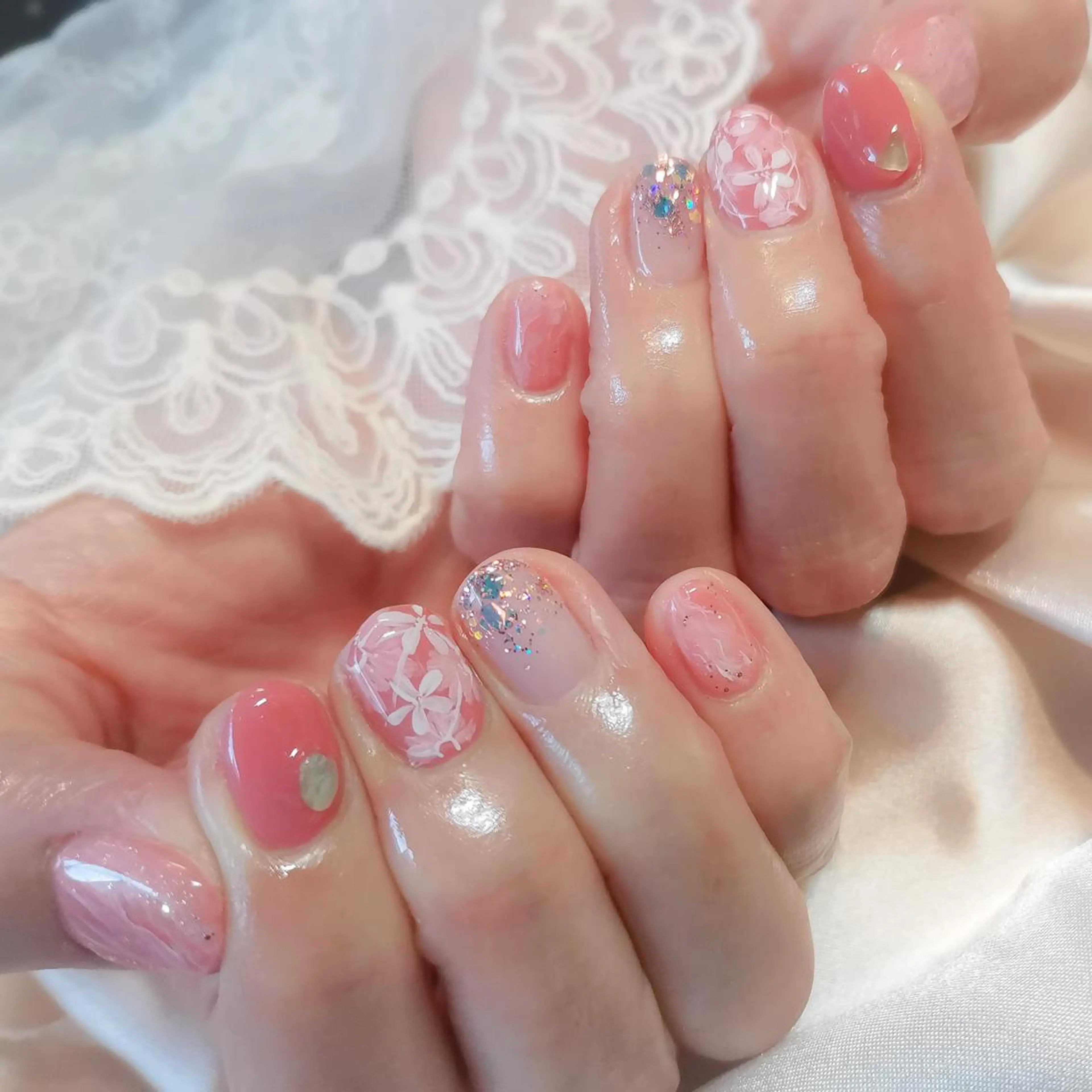 ネイル セミロング Be-style 　のネイルデザイン