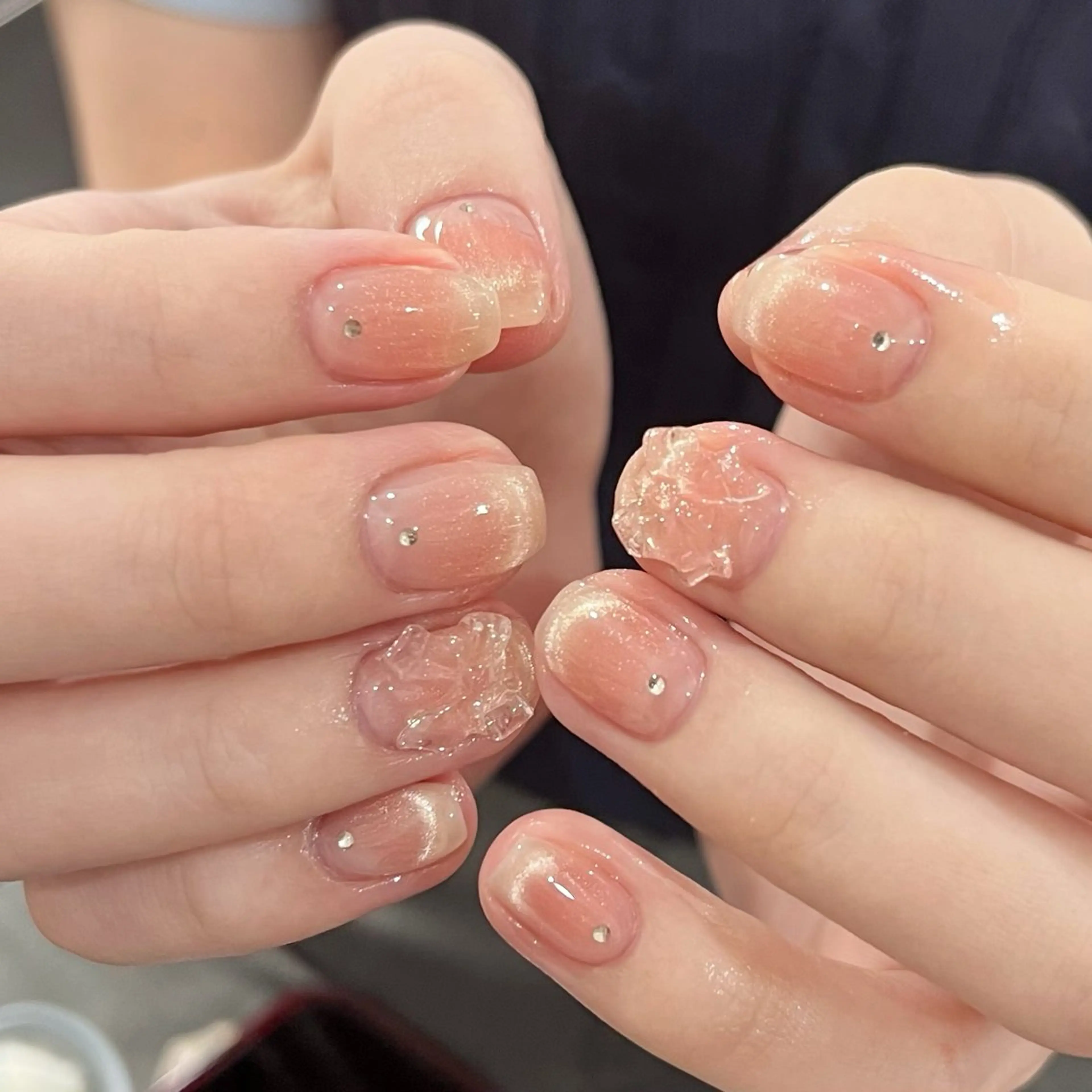 ネイル 韓国ネイル ワンホンネイル ハンドネイル ハンドケア Chang _Nailのネイルデザイン