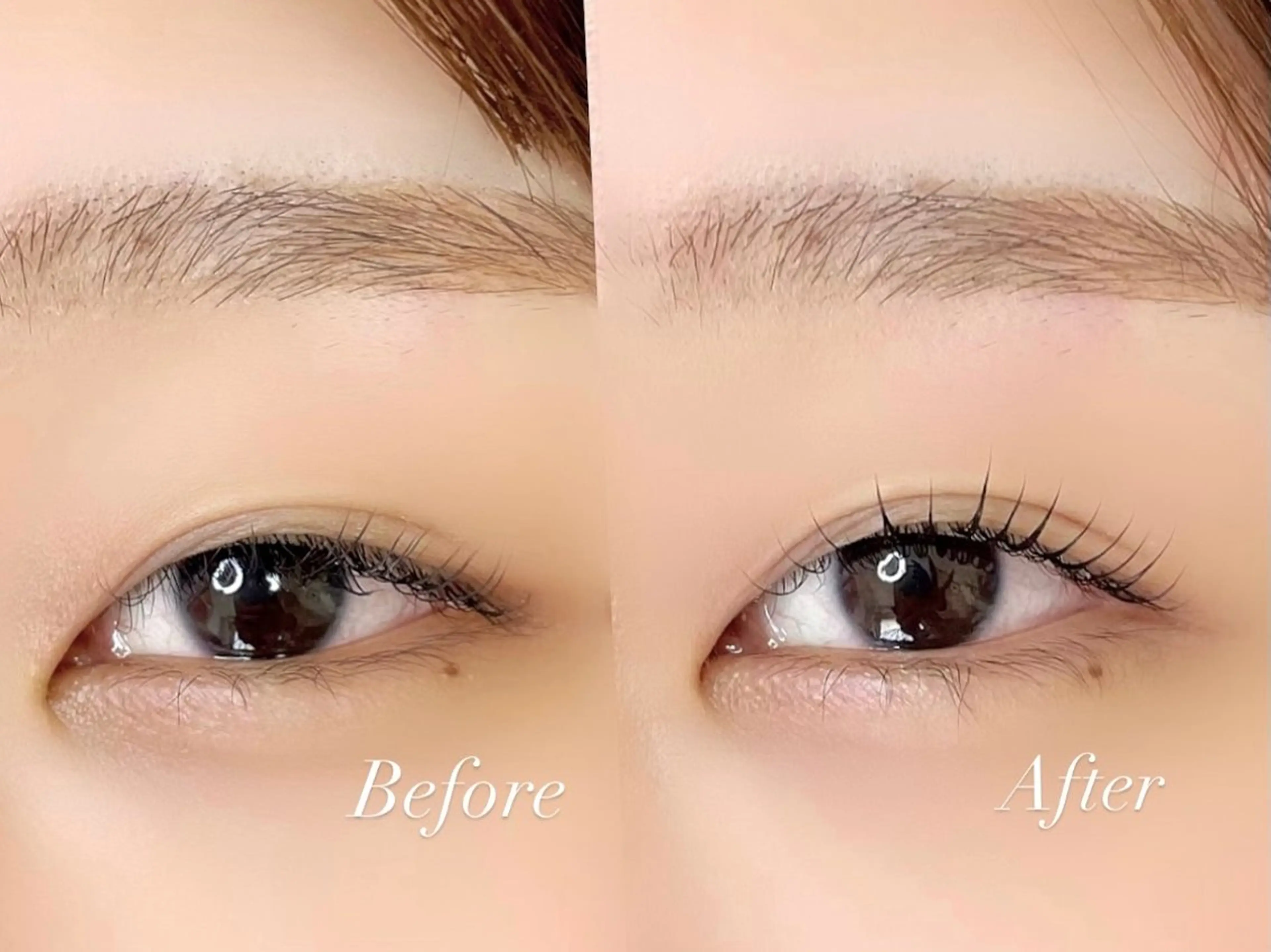 マツエク・マツパ 一重×まつ毛パーマ Po eyelash ･:* 下北沢のマツエク・マツパデザイン