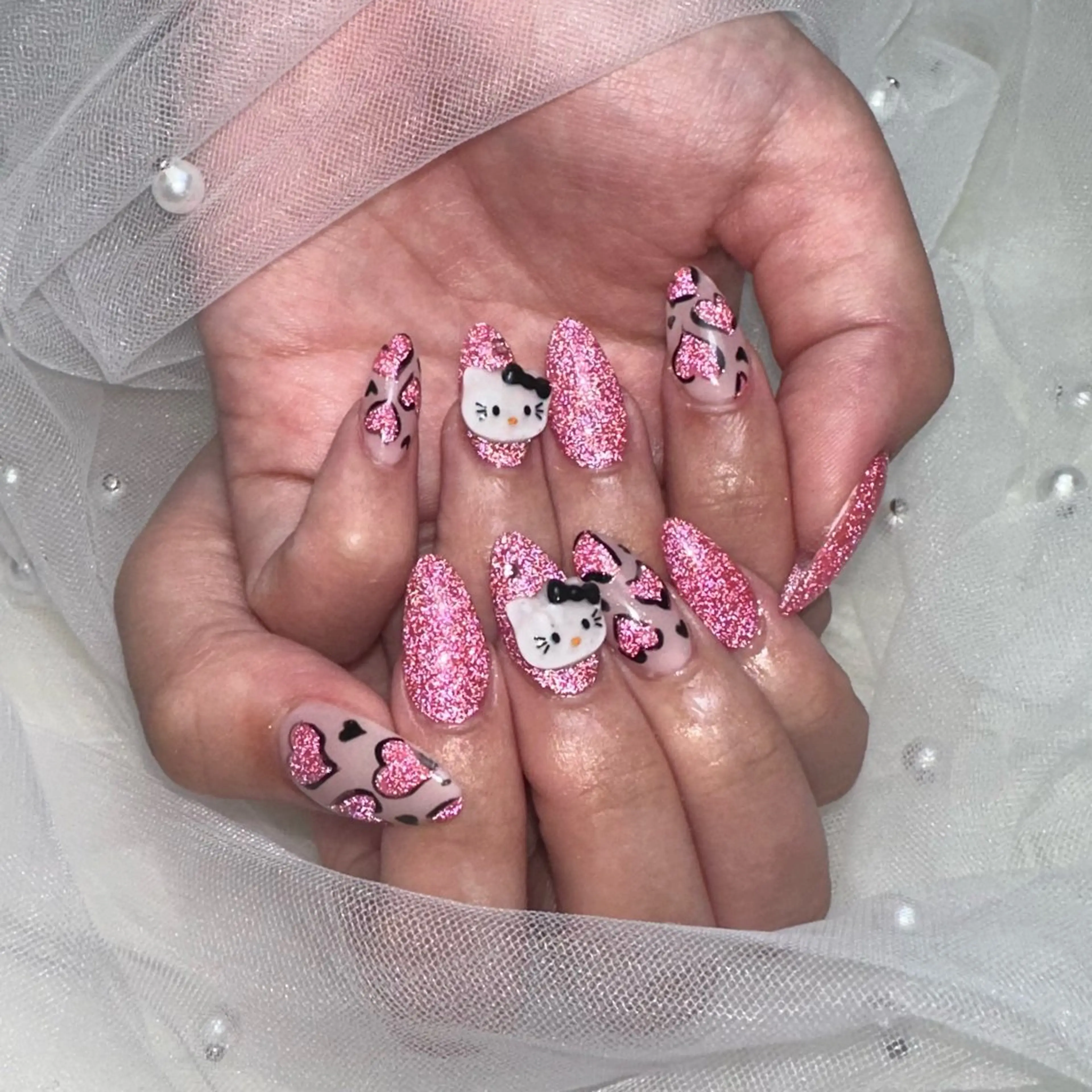 ネイル 長さ出し ハンドネイル She nail studio 原宿店所属・いいだえみ ୨୧ᵕ̤ᴗᵕ̤)のネイルデザイン