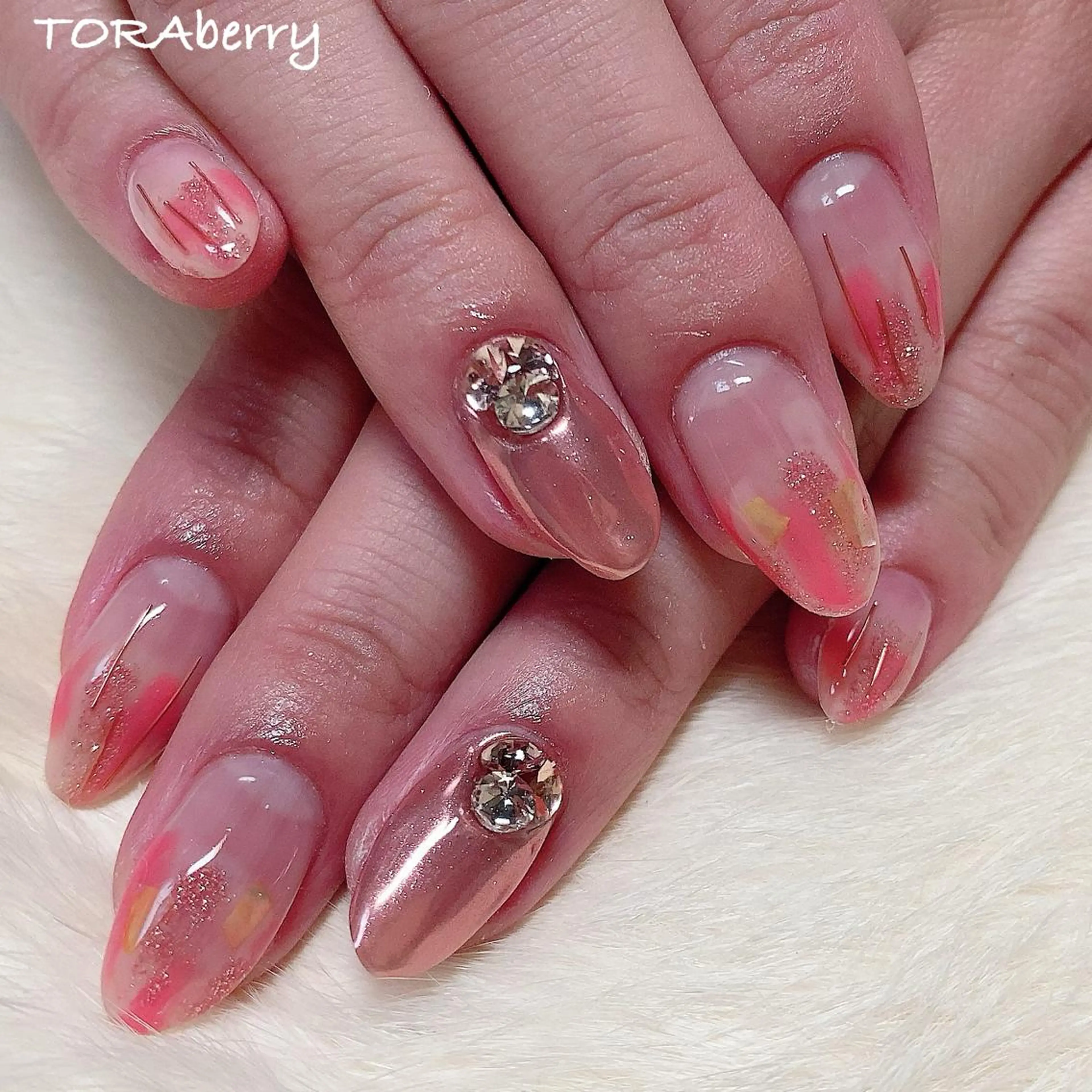 ネイル ニュアンスネイル ハンドネイル ネイリスト なつみのネイルデザイン