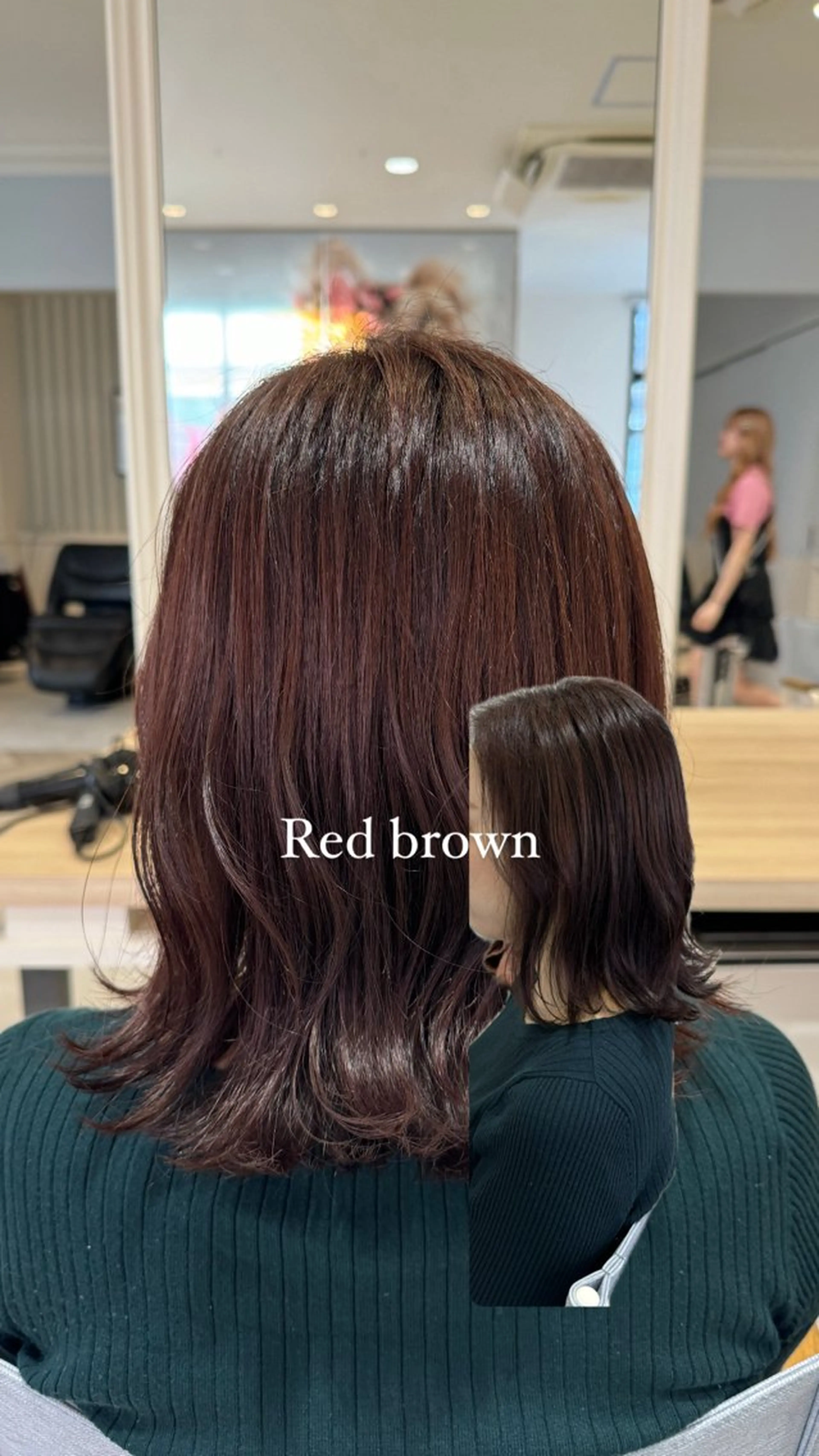 ミディアム カラー ブラウンカラー ピンクカラー レイヤー/ウルフカッ ト/𝓡𝓲𝓷🍎のヘアスタイル