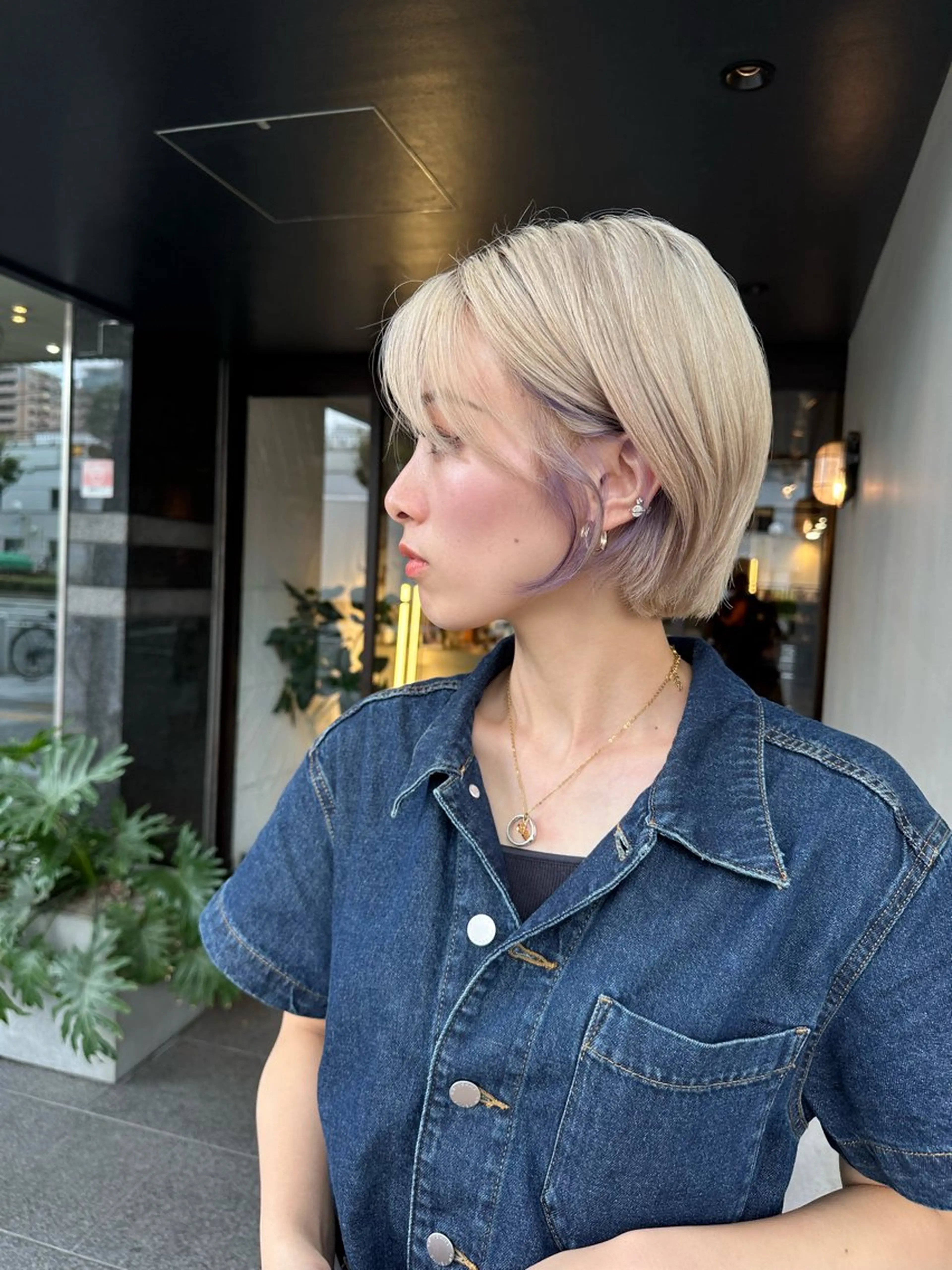 ショート ヘアカラー 福崎 真奈のヘアスタイル