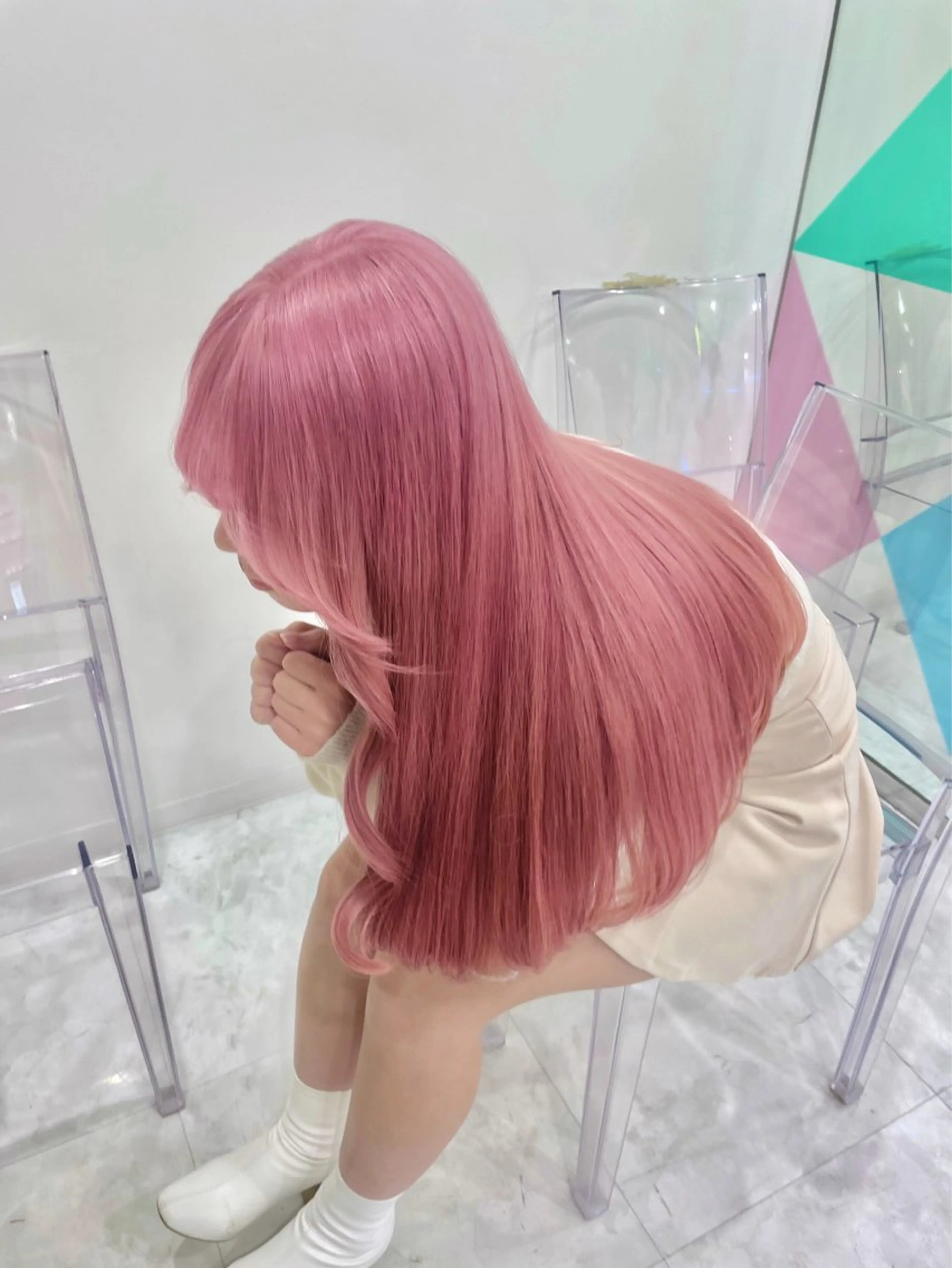 ロング カラー ヘアカラー 🧸韓国風艶髪/ 透明感抜群カラー🧸のヘアスタイル