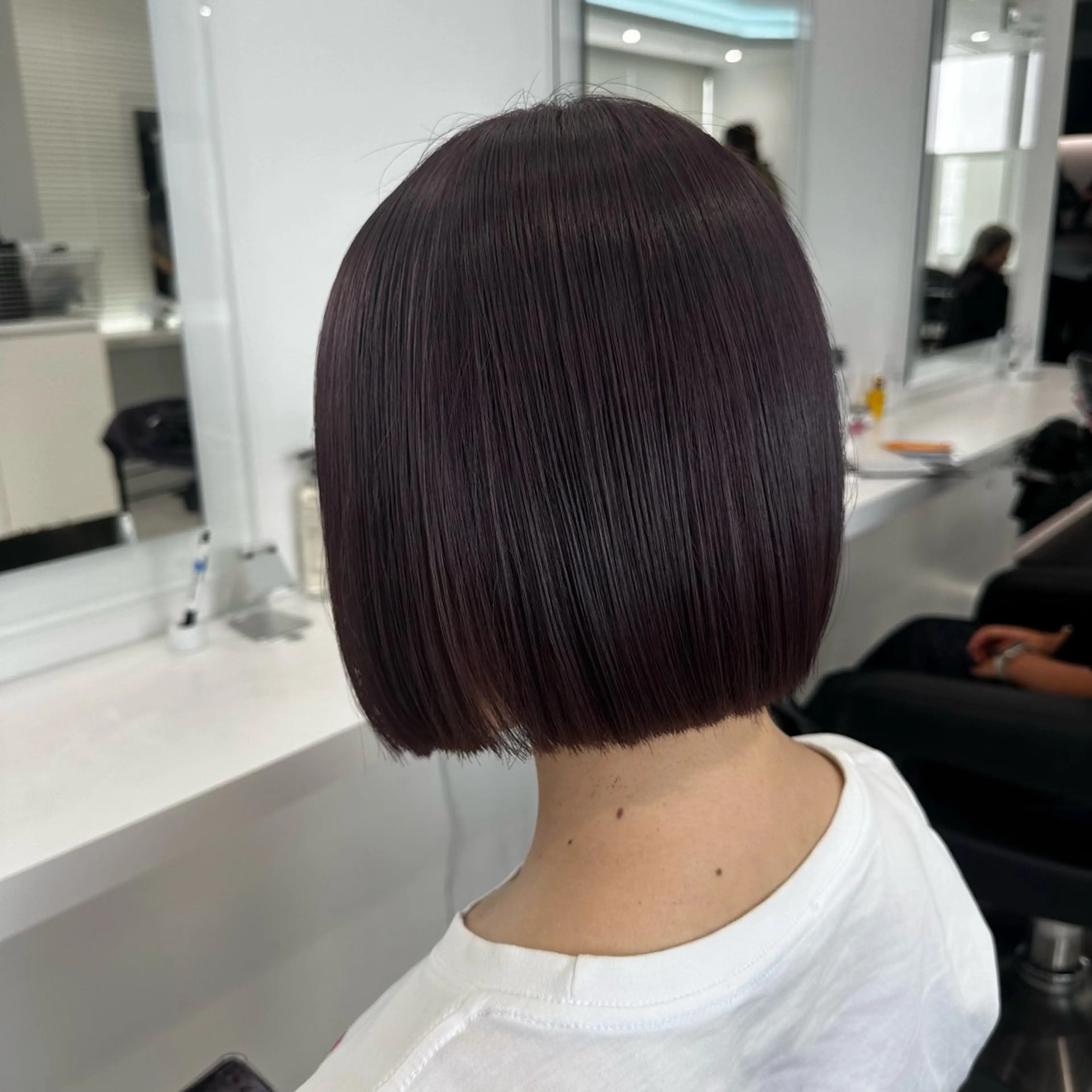 ミディアム カラー カット ヘアカラー トリートメント ヘッドスパ ヘアセット ♡上品韓国髪♡ブラ ウン/SAYATOのヘアスタイル