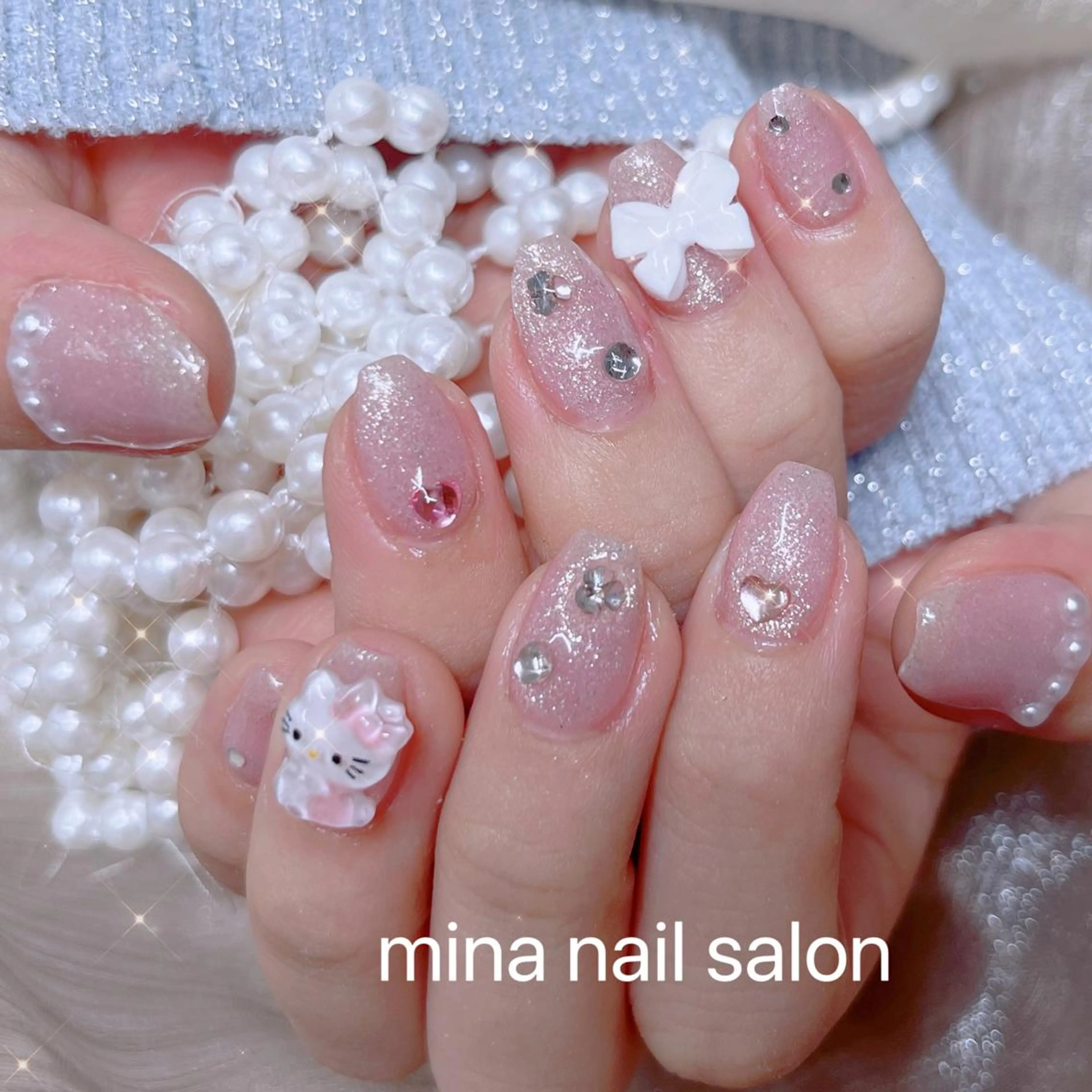 ネイル Mina🧸 韓国風ネイル🎀のネイルデザイン