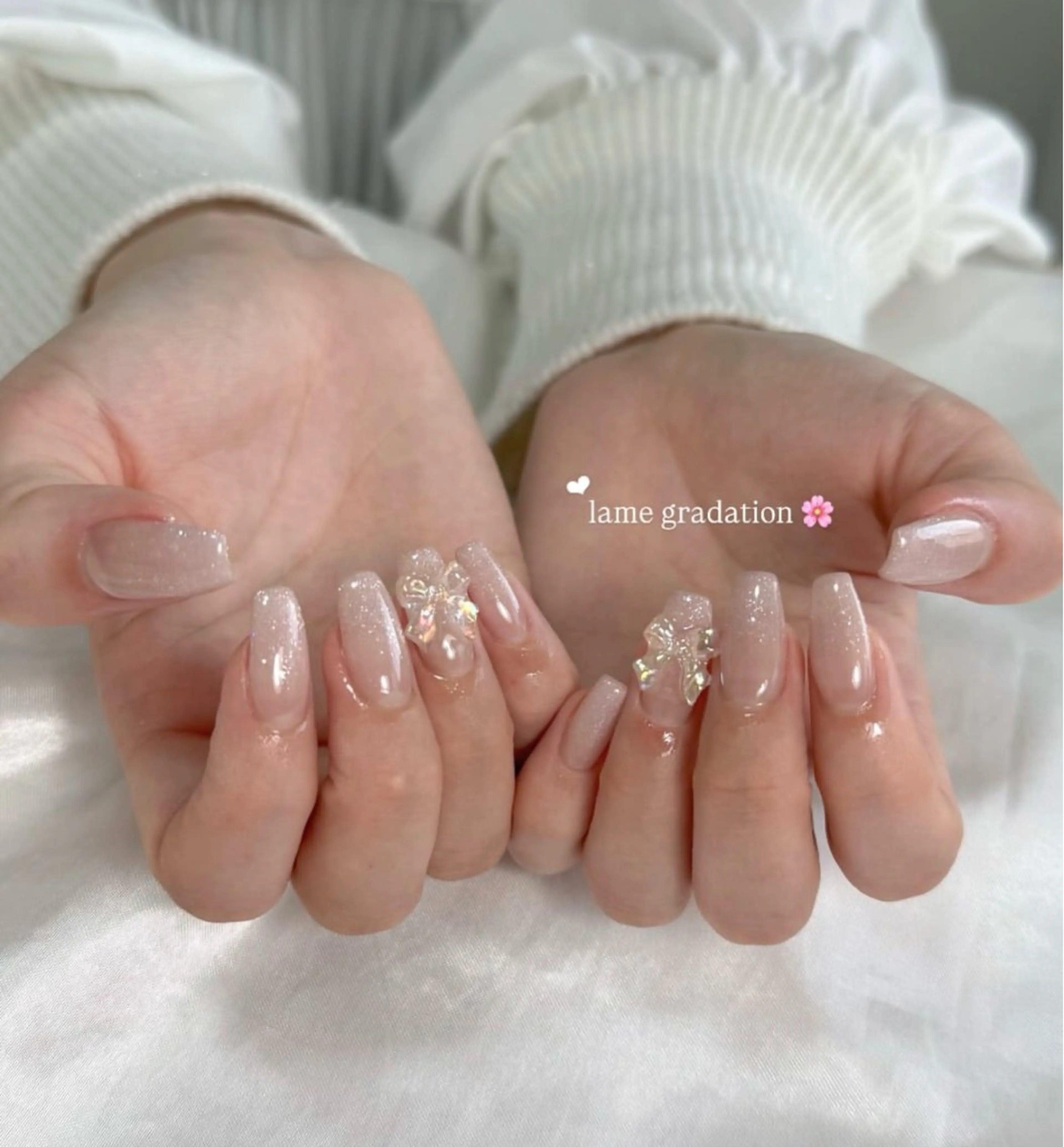 ネイル グラデーション ラメ(グリッター) ラメグラデーション ハンドネイル BERA NAILSのネイルデザイン