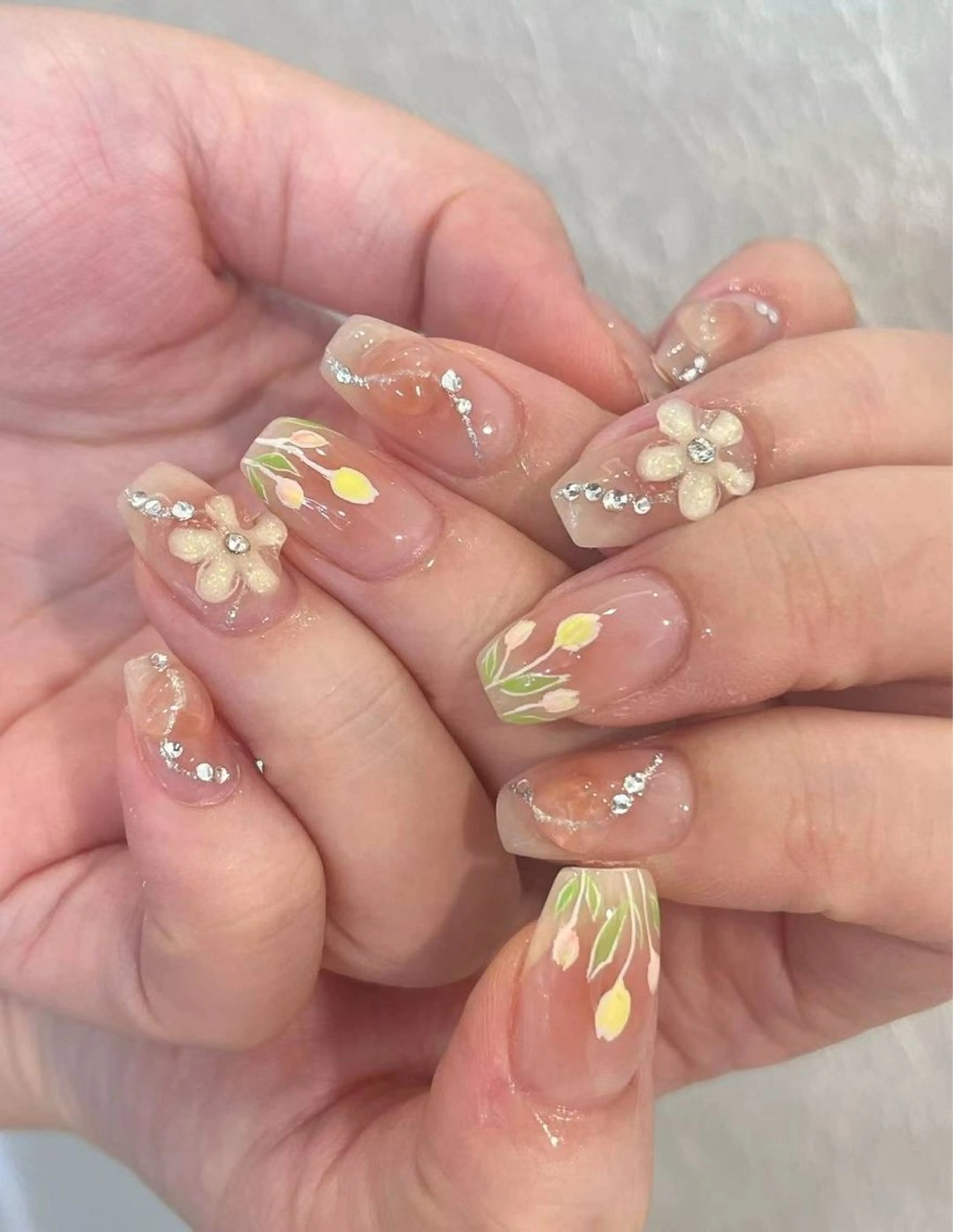 ネイル アートネイル フラワーネイル フットネイル ジェルネイル マグネットネイル Babarla Nailのネイルデザイン