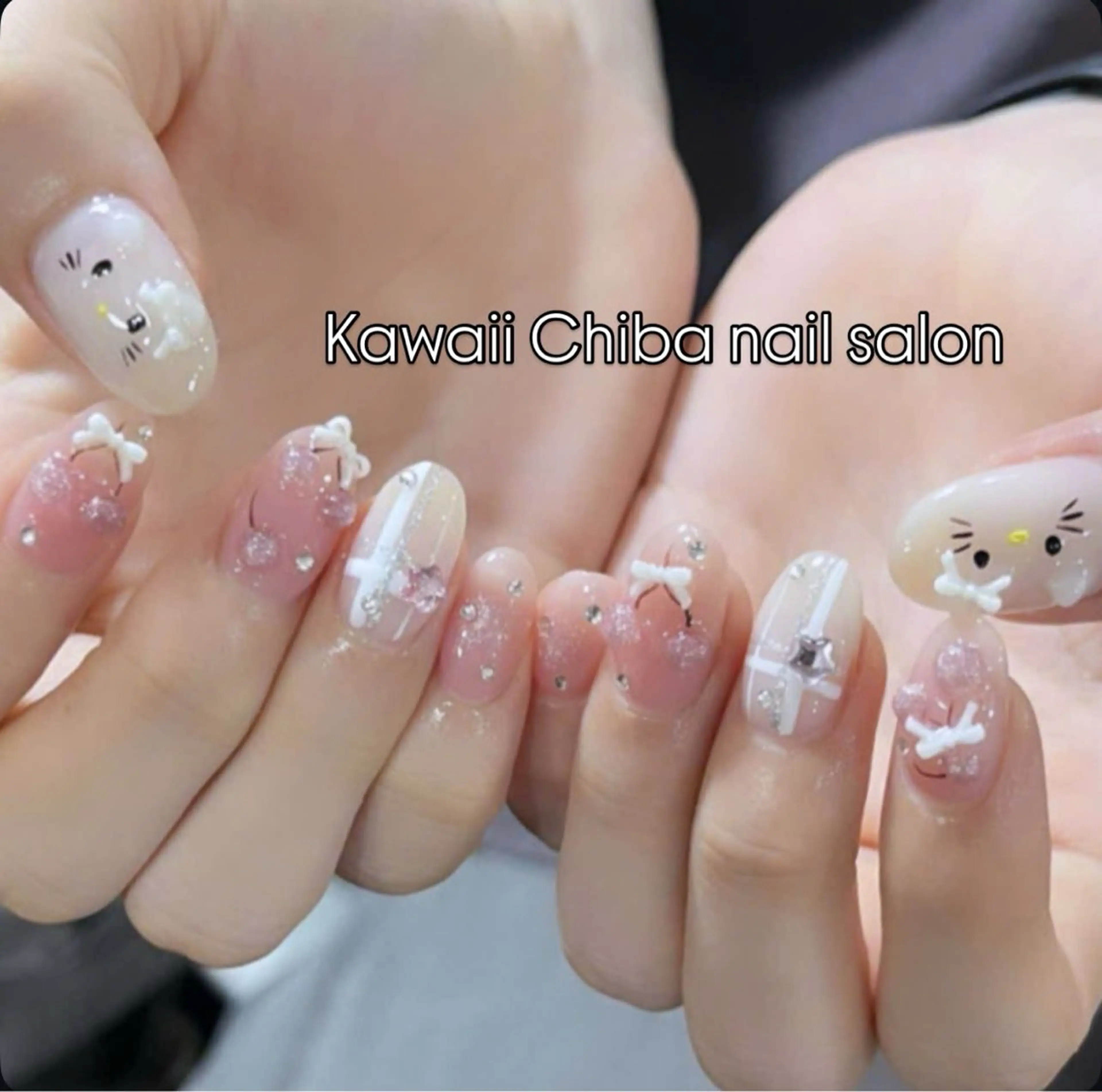 ネイル フレンチネイル ジェルネイル ガーリー 韓国ネイル オフィスネイル Kawaii Chiba nailのネイルデザイン
