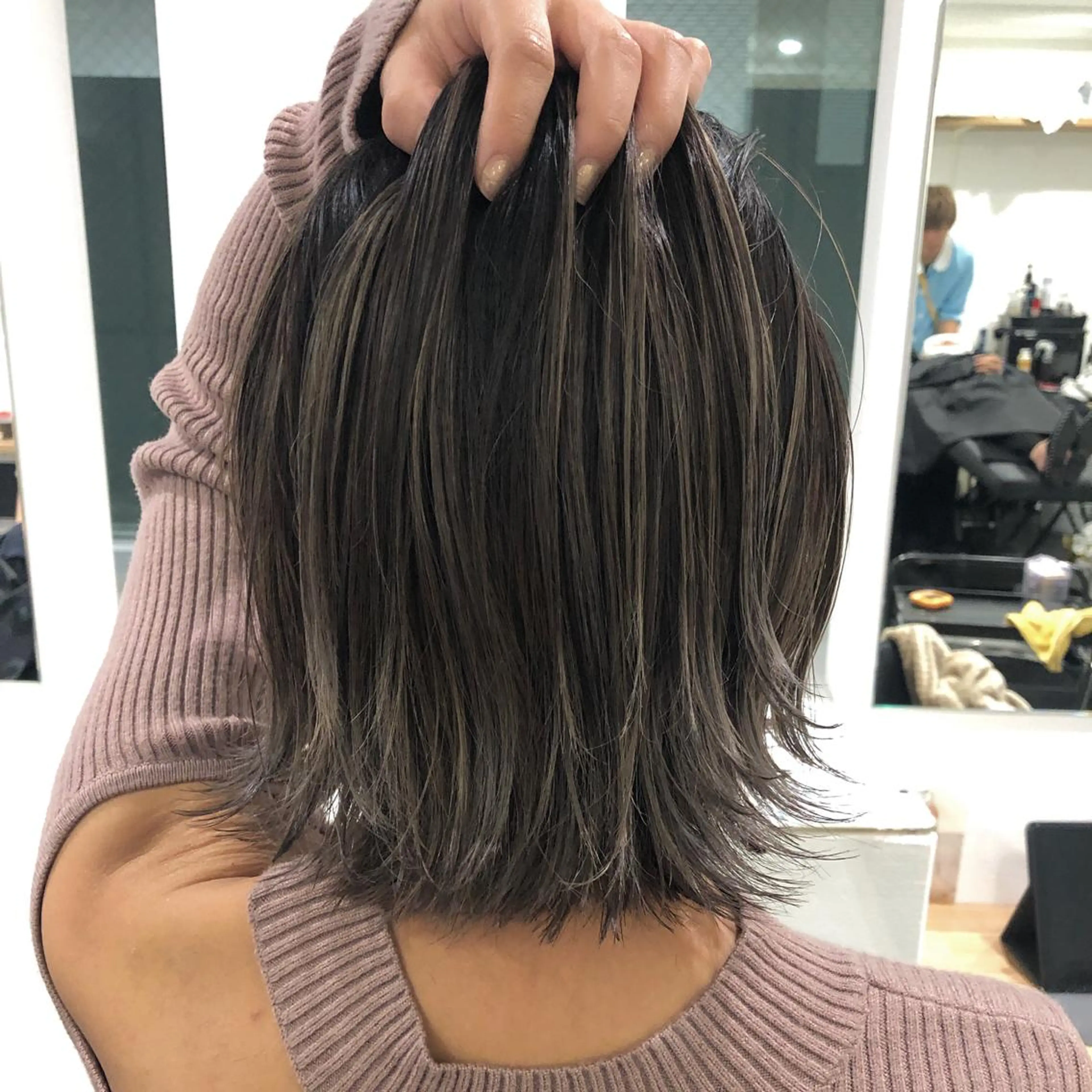 ショート カラー グレージュ カット ヘアカラー トリートメント JILBLAN京都 ショート/ハイライトのヘアスタイル