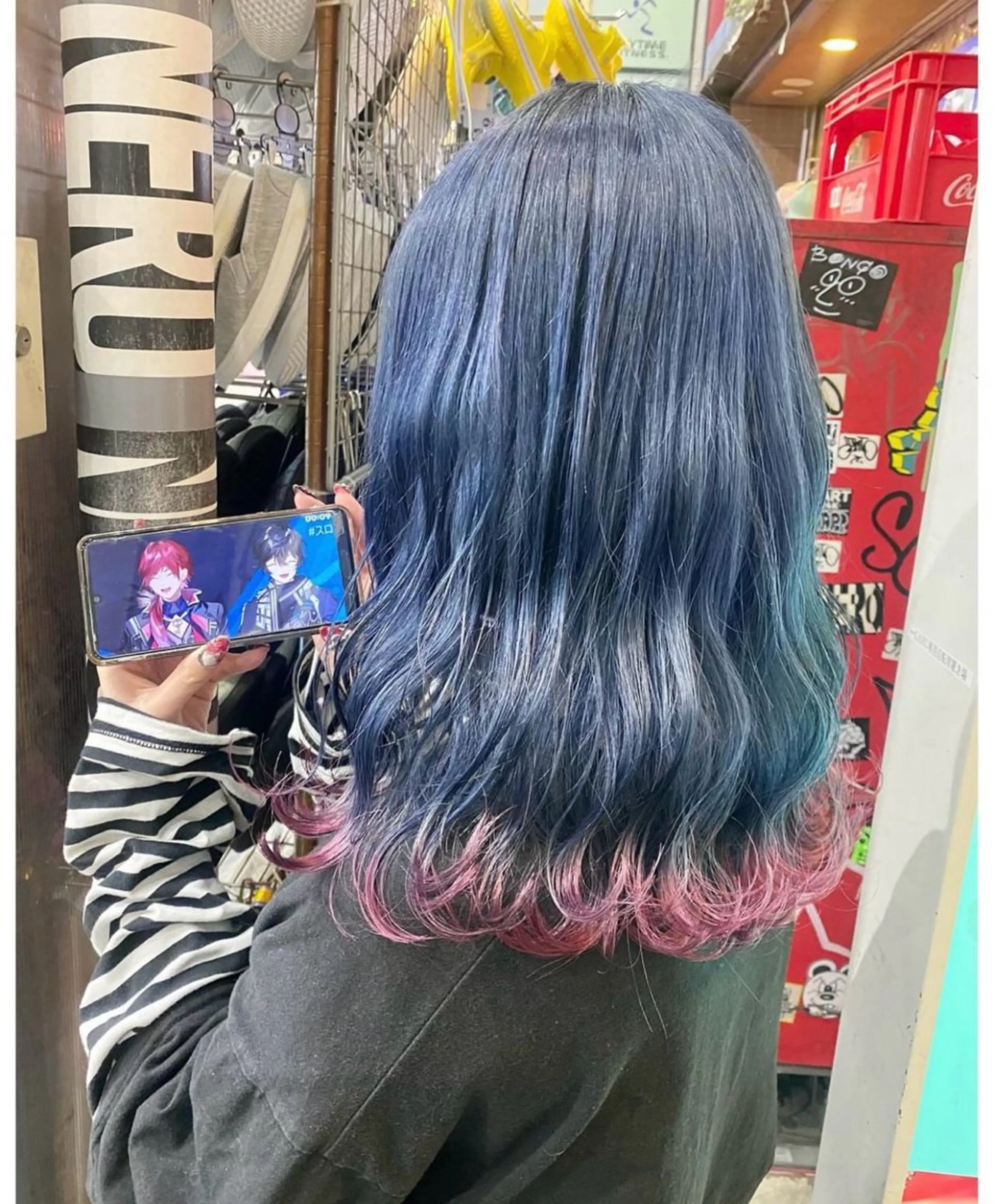 ミディアム カラー ヘアカラー GARU-ガル-所属・TSUNO🦖 派手髪/オタク美容師のヘアスタイル