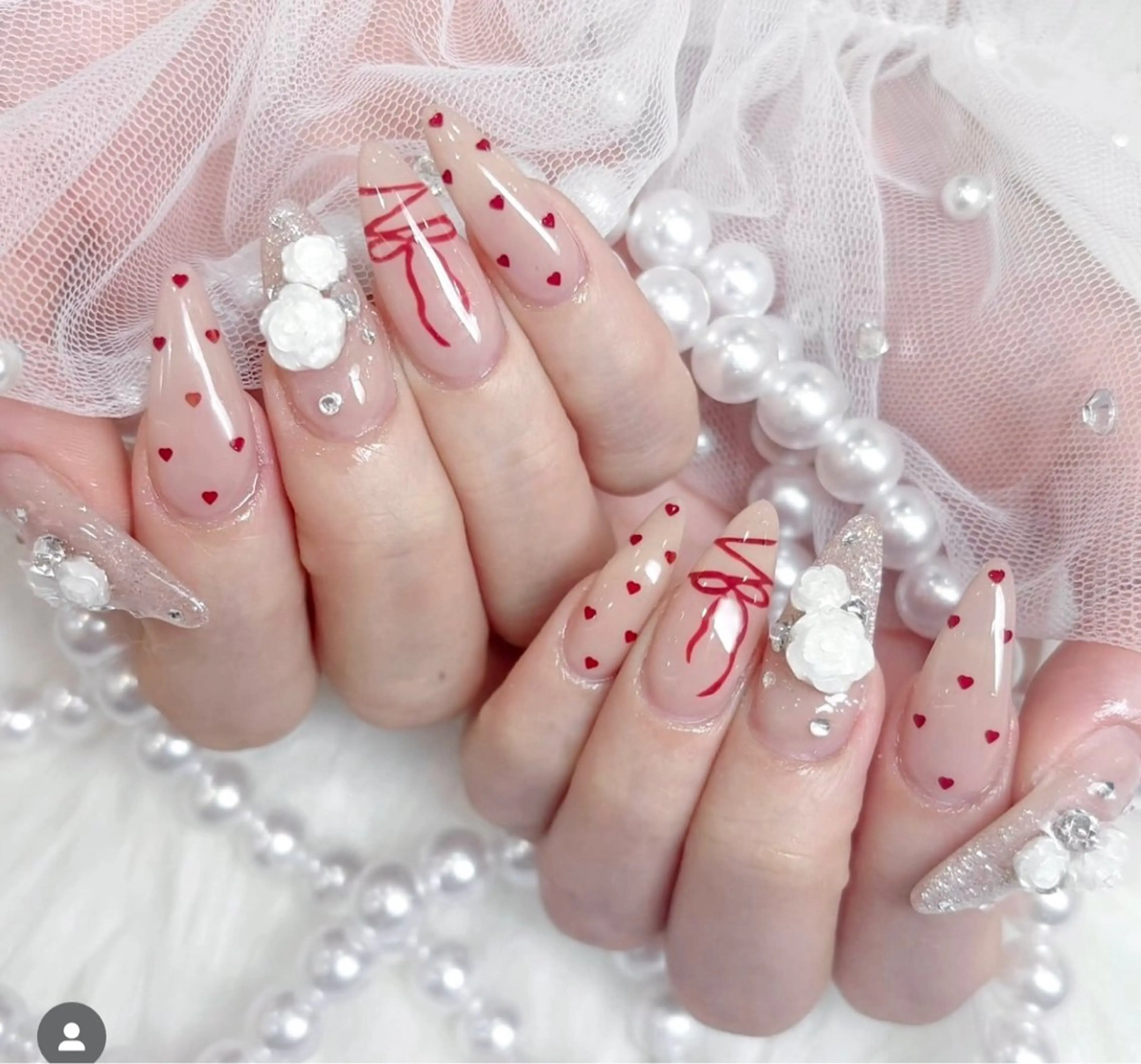 ネイル ジェルネイル 韓国ネイル マグネットネイル ネイルチップ 冬ネイル Lenie Nailのネイルデザイン