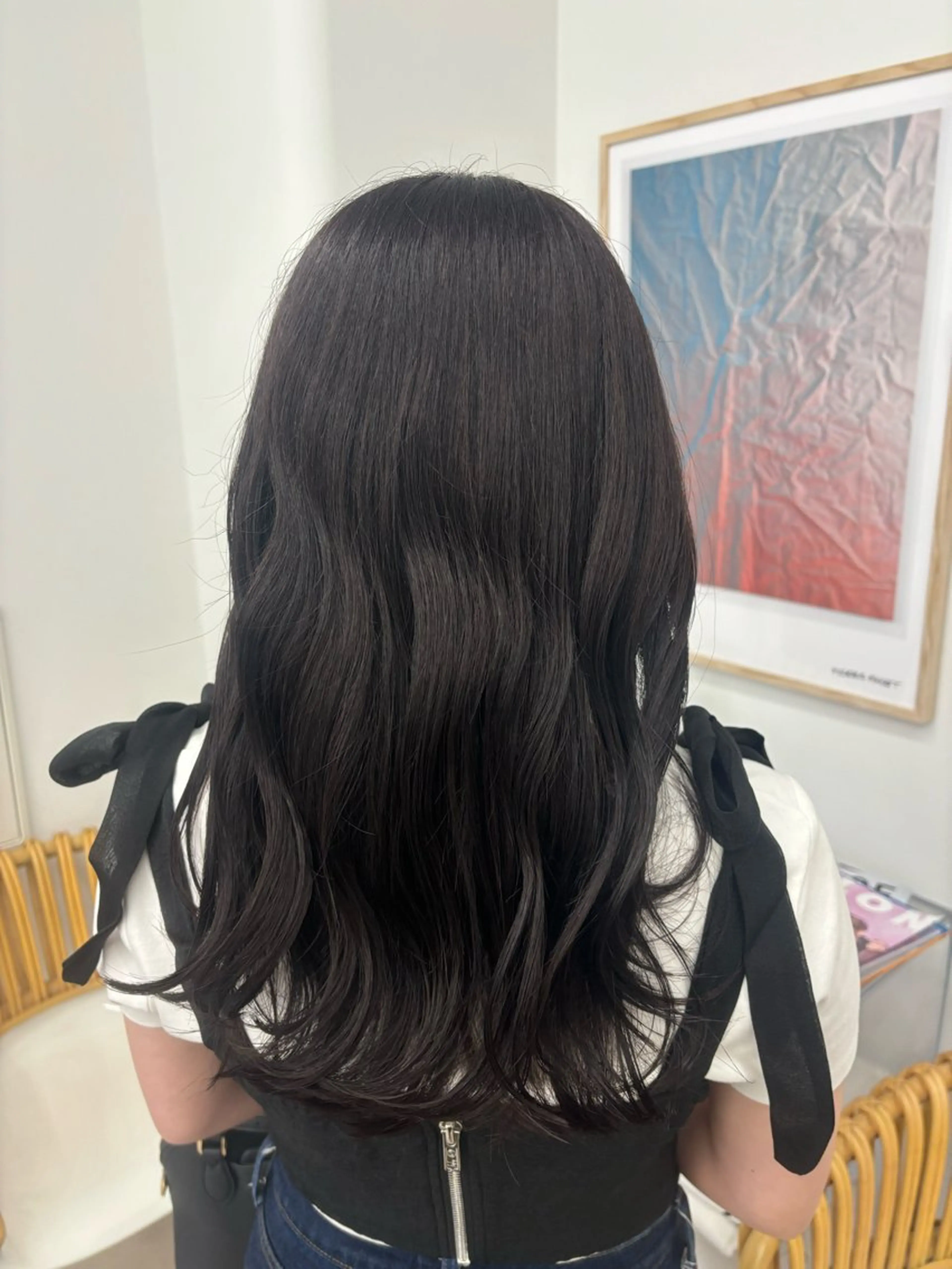 ミディアム ヘアカラー Rin🔔/ボブ/ 透明感カラー🤎のヘアスタイル