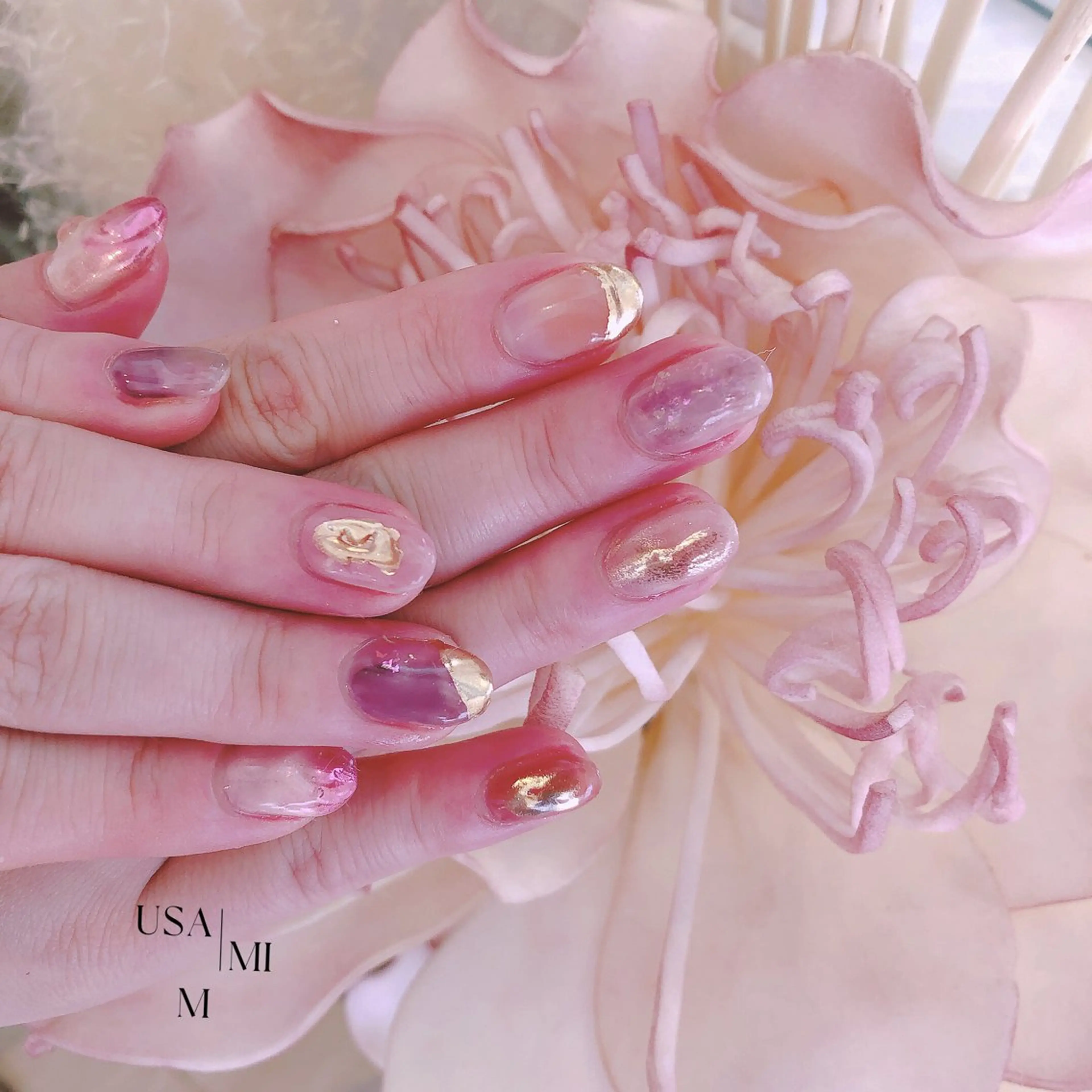 ネイル ハンドネイル USAMiMi 🐰💕のネイルデザイン
