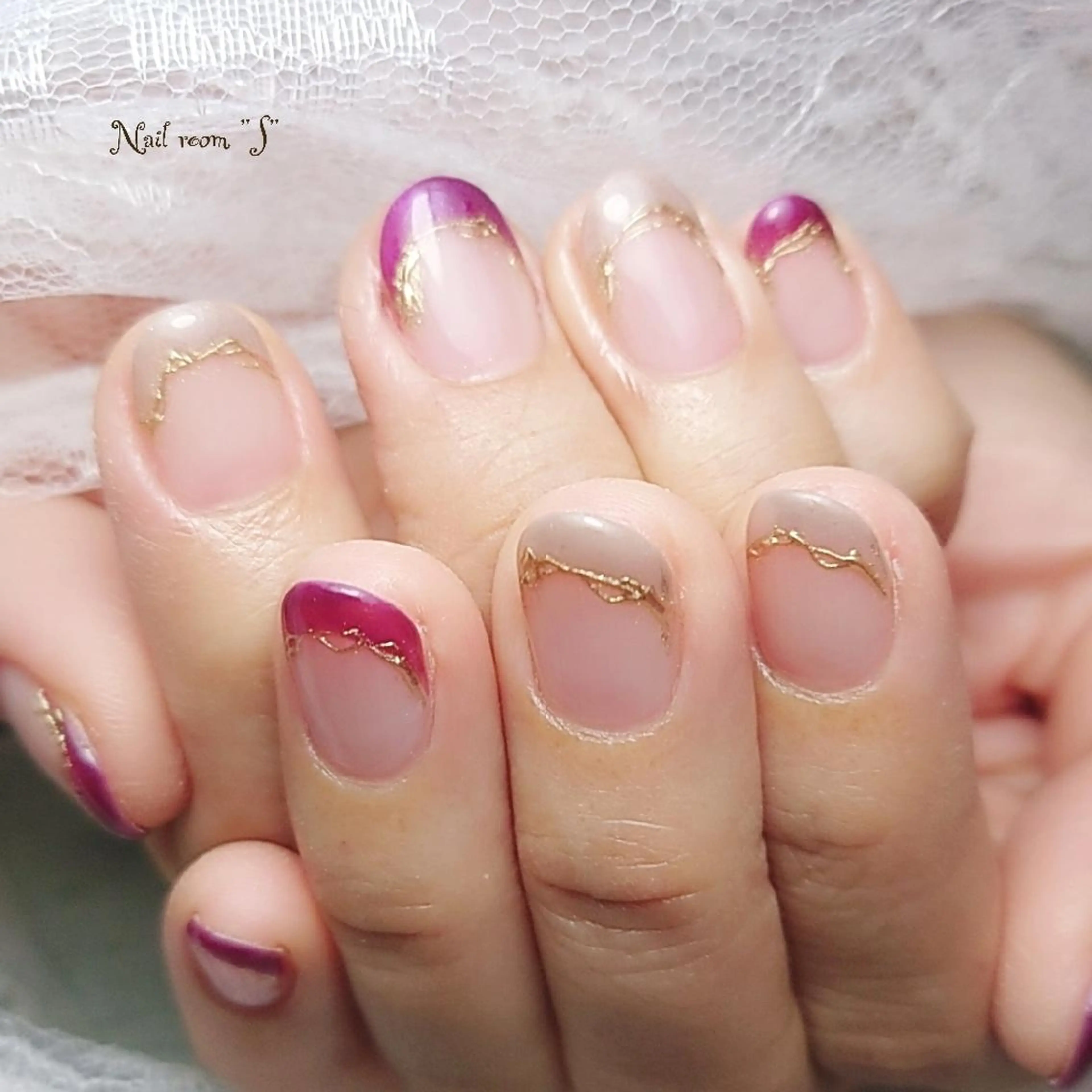 ネイル フレンチネイル Nail room  "S"  SAKAIのネイルデザイン