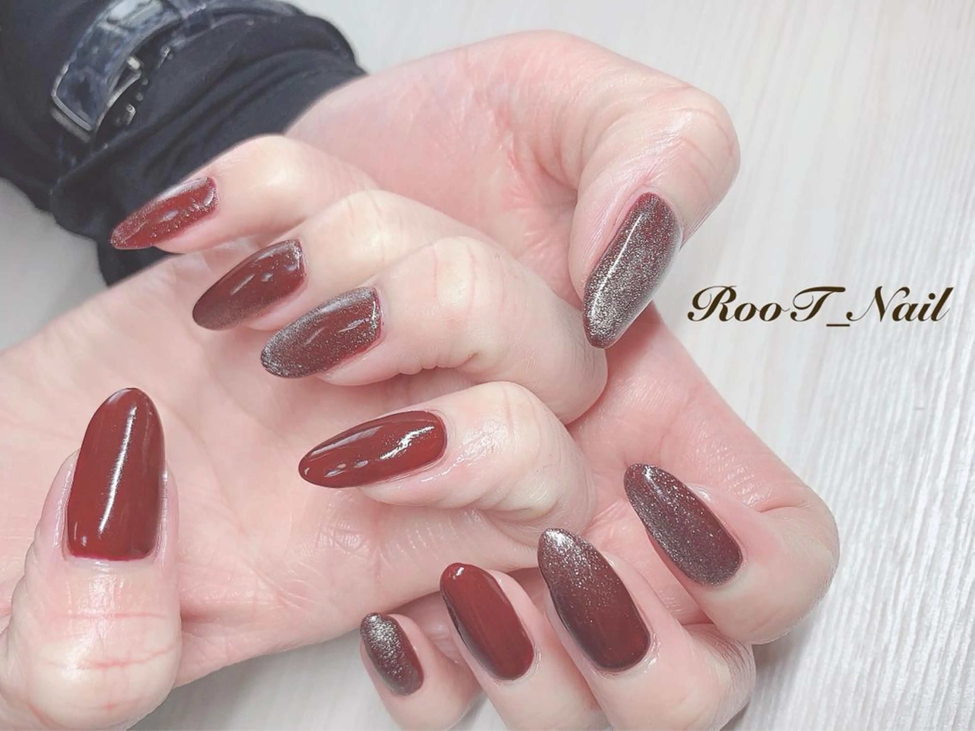 メンズ ネイル マグネットネイル ハンドネイル RooT Nailのネイルデザイン