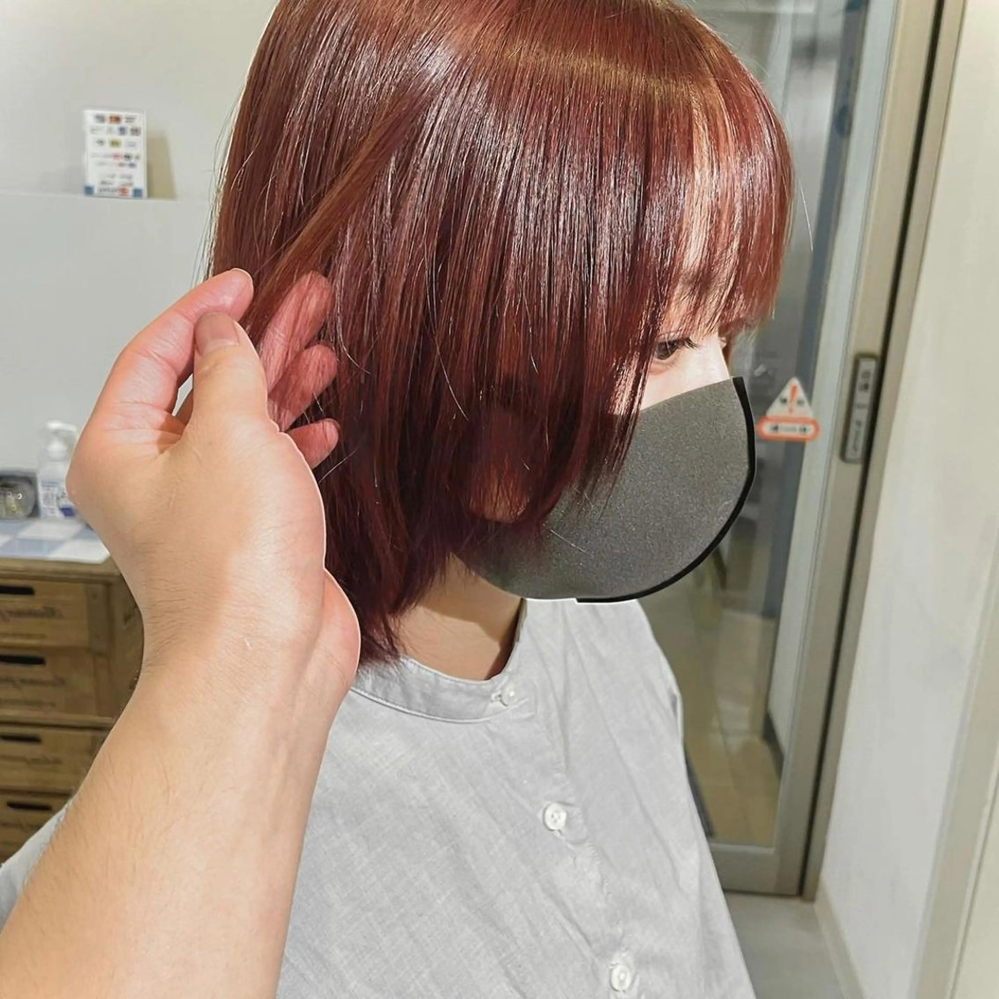 ショート カラー 髪質改善 Noe心斎橋店のヘアスタイル