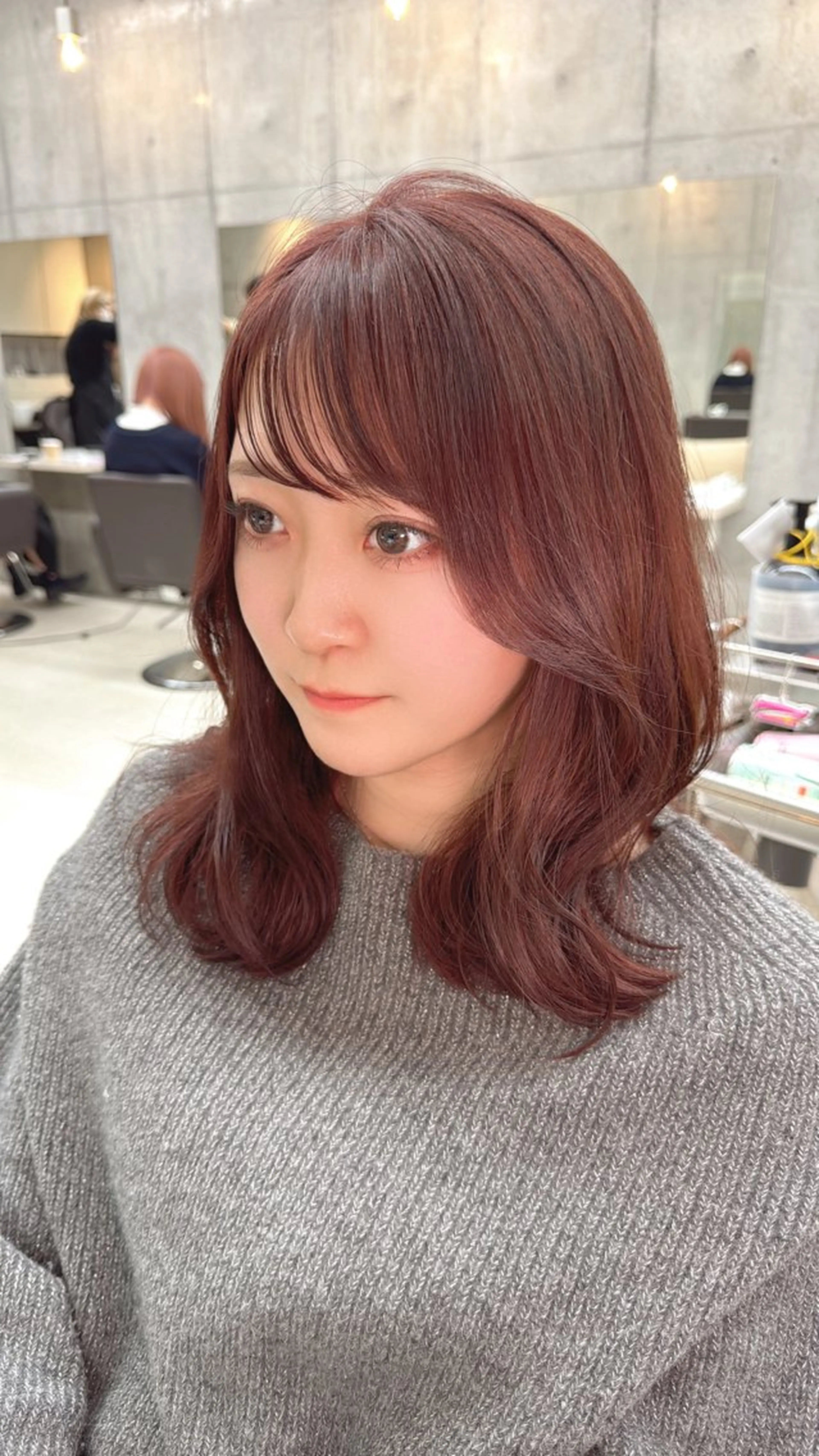ミディアム うる艶ヘア♡韓国好き 透明感　shotaのヘアスタイル