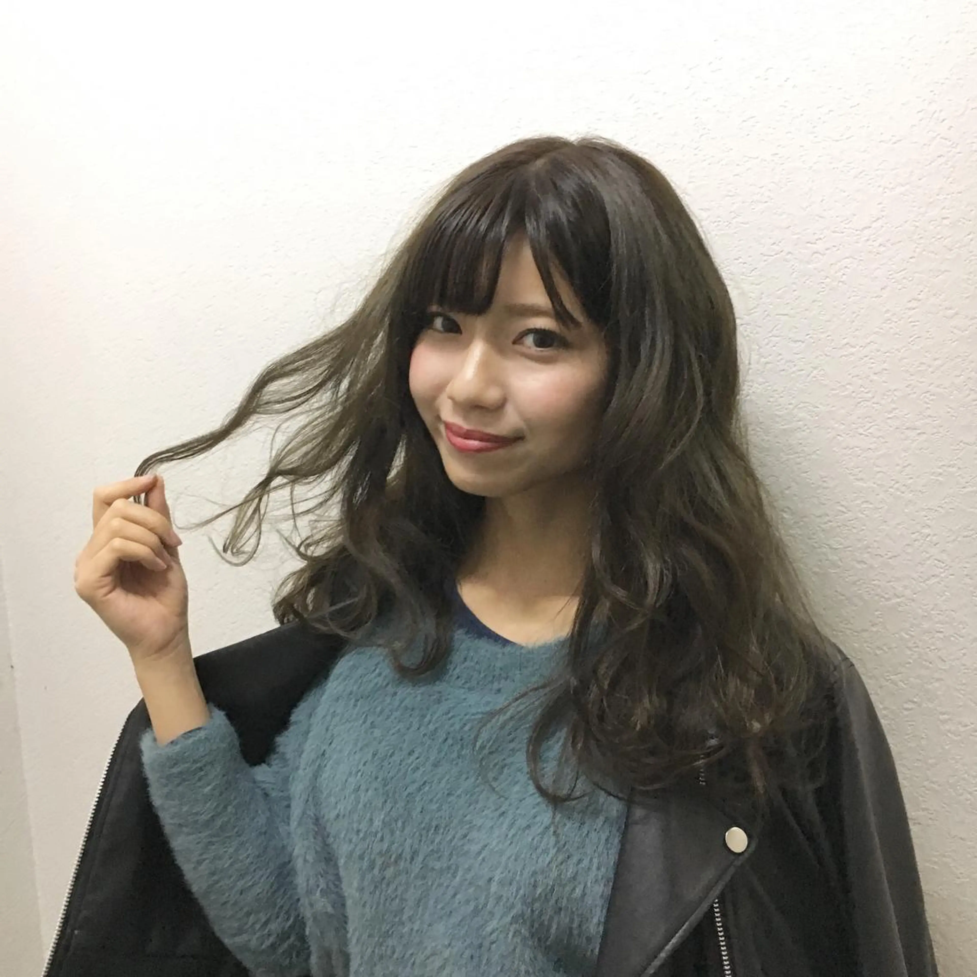 ミディアム カラー アディクシーカラー アッシュ 透明感カラー グレージュ ハイライトカラー JIL BLAN 京都のヘアスタイル
