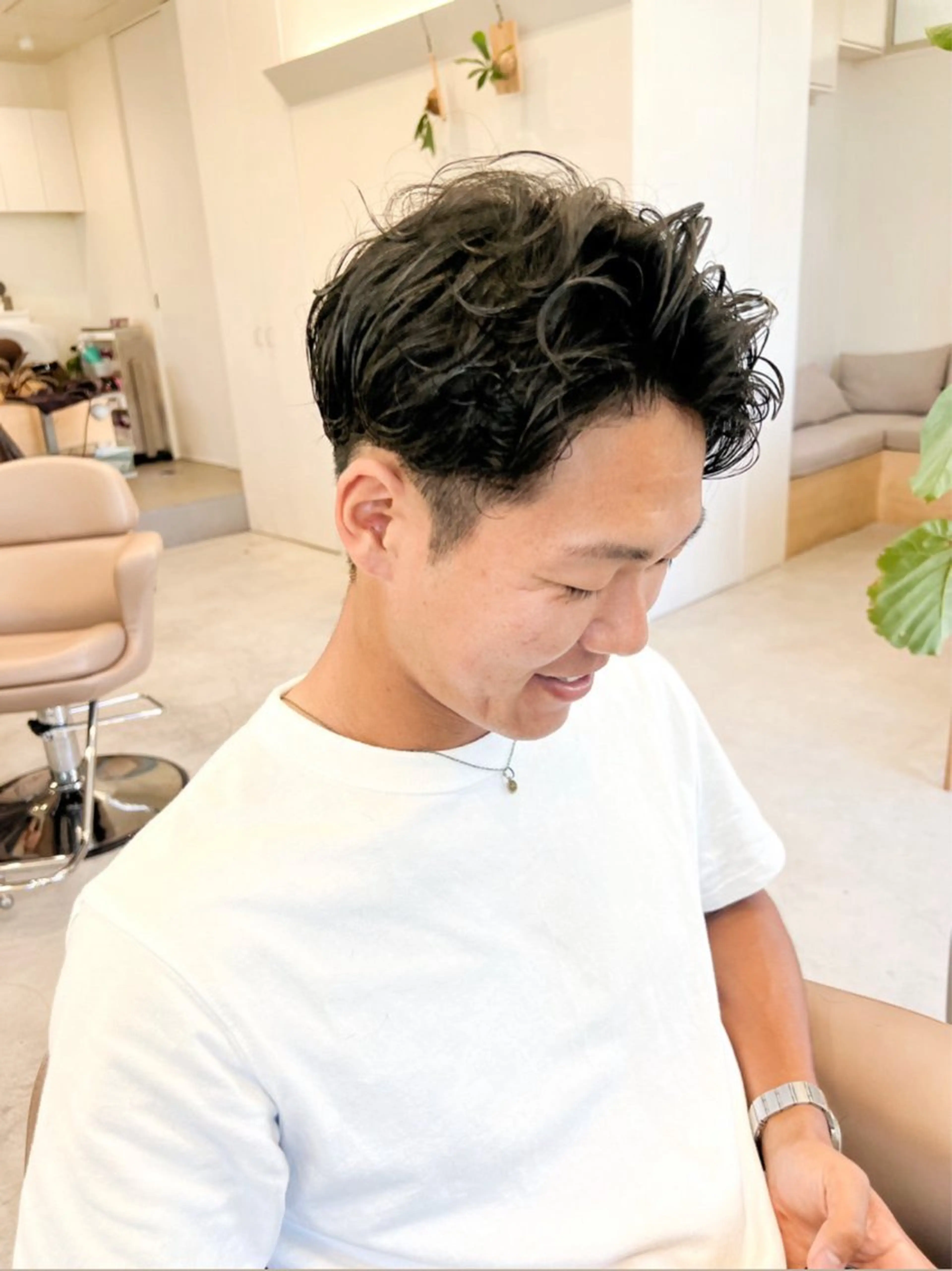 パーマ メンズ メンズパーマ ニュアンスパーマ カット 似合わせカット🫧 /パーマRINAのヘアスタイル