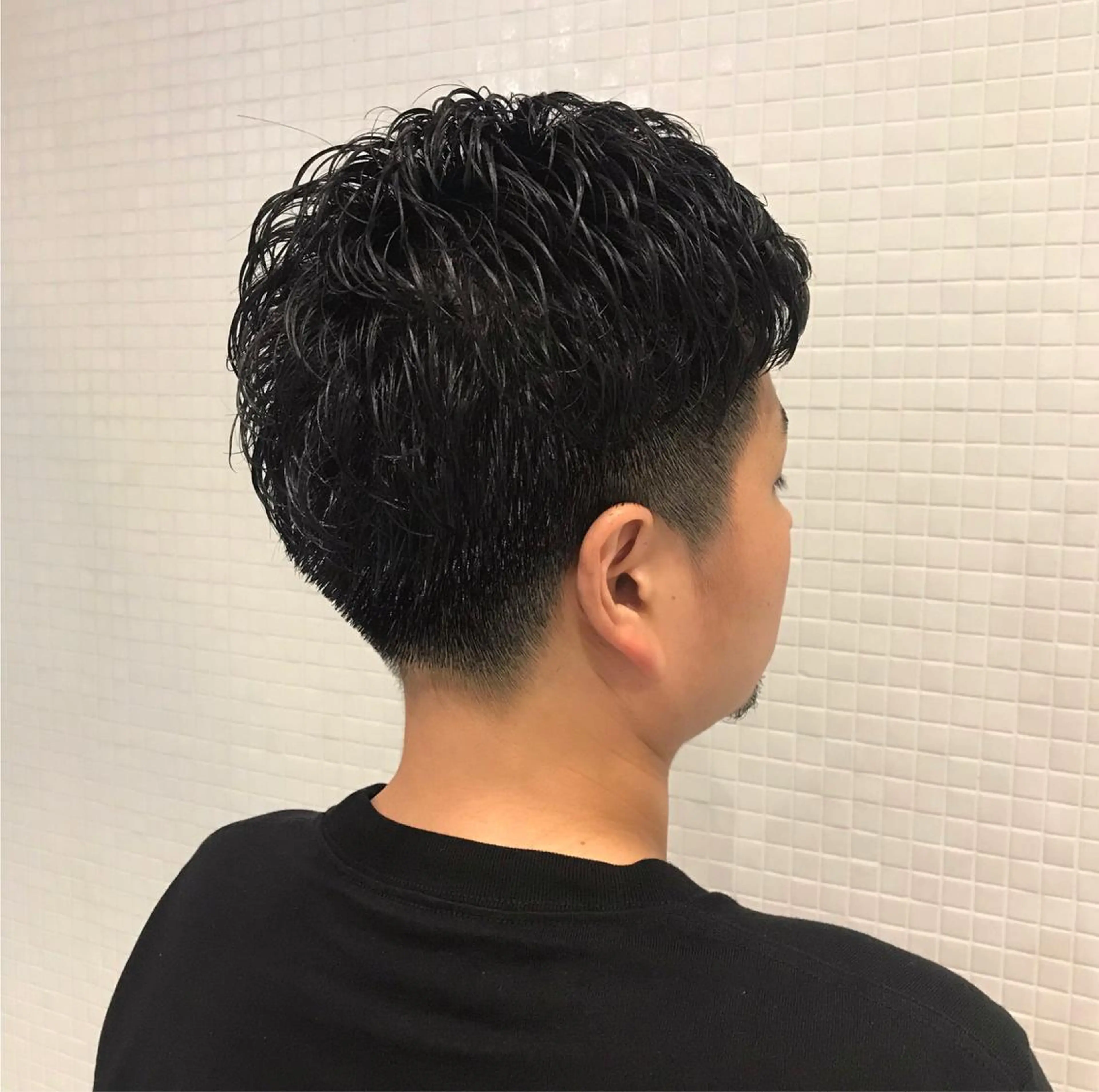 ショート パーマ メンズ icie所属・大阪ヴィーガンサロン KANAKOのヘアスタイル