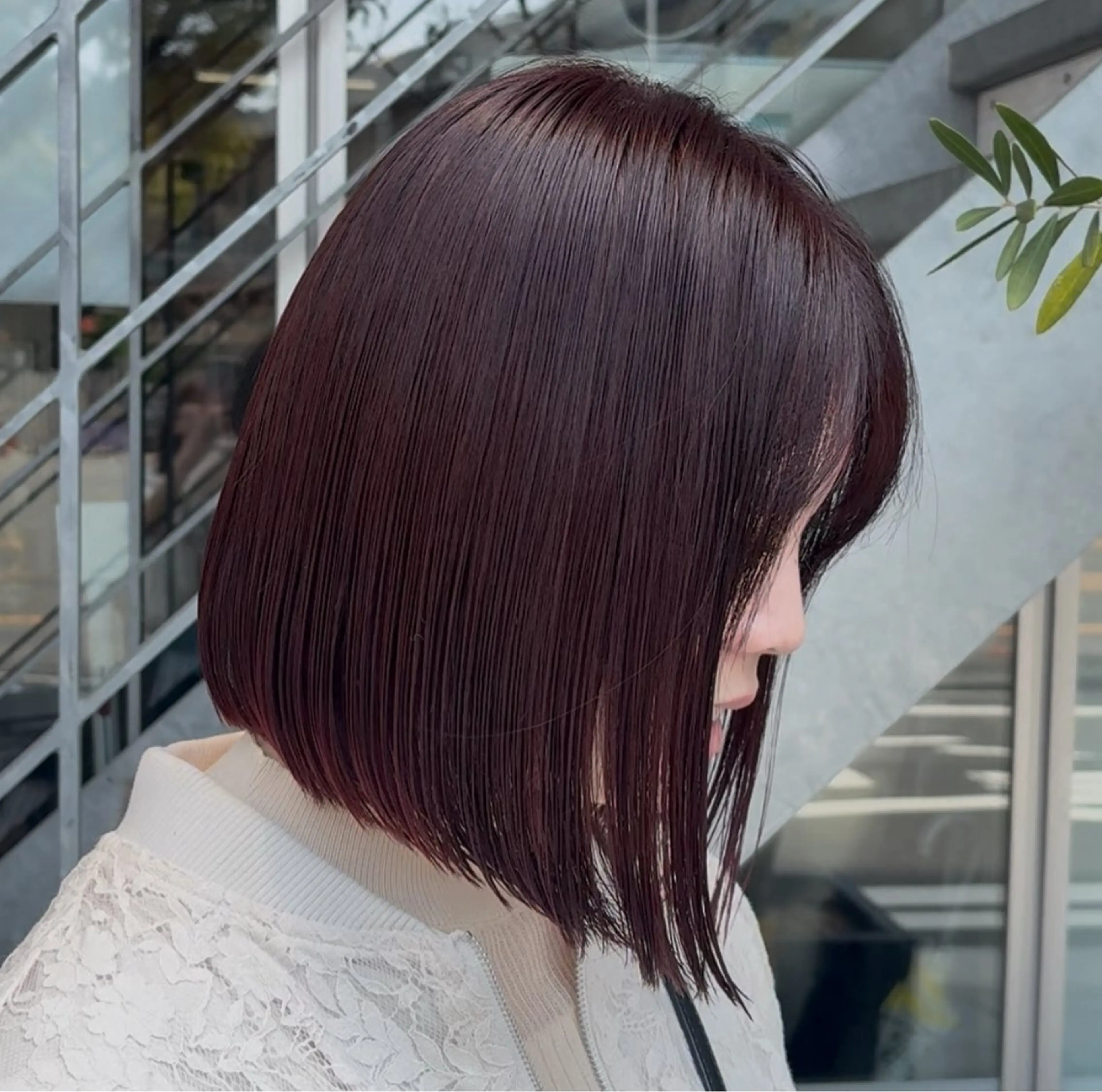 ミディアム カット トリートメント 西村 清花のヘアスタイル