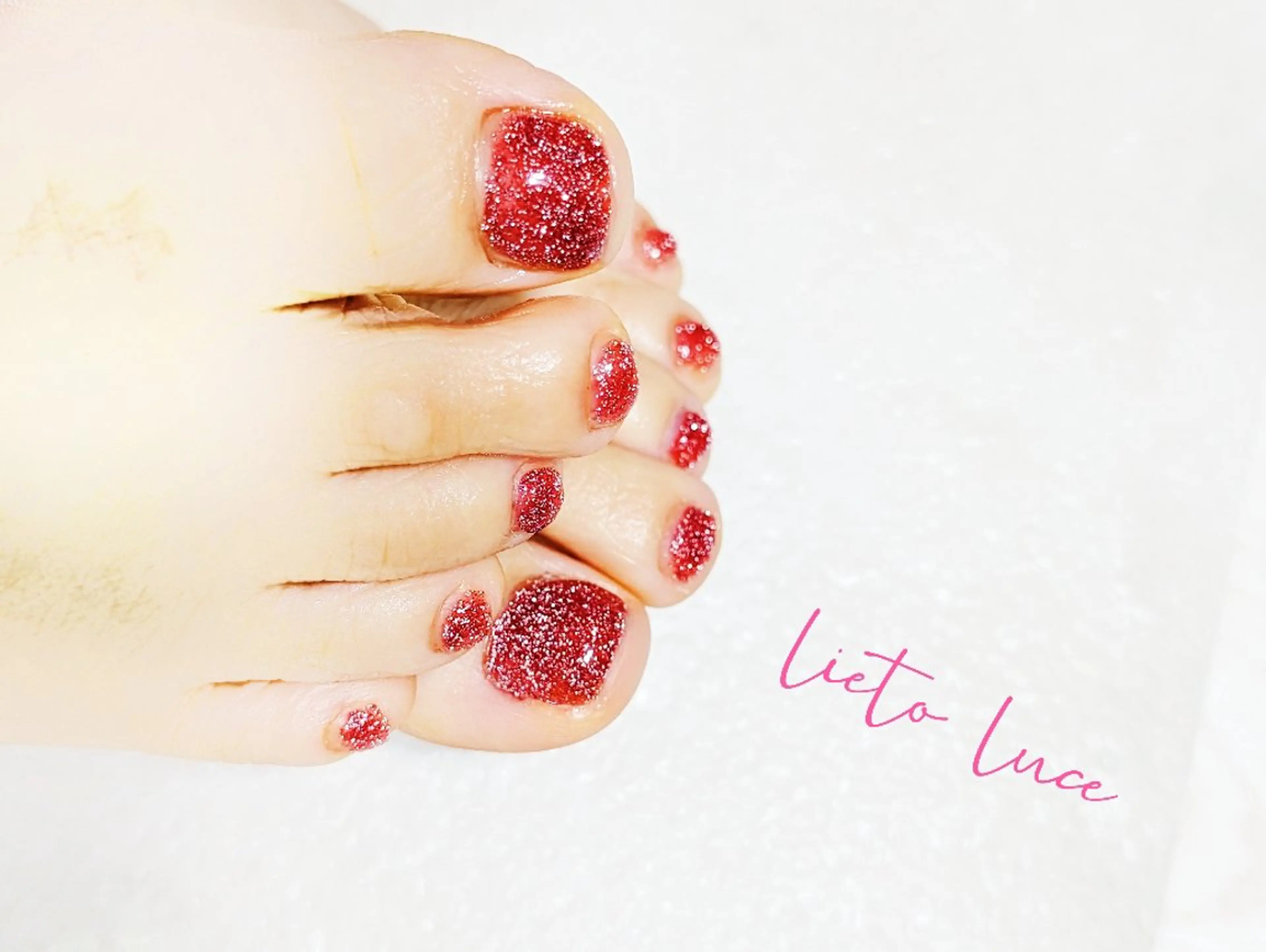 ネイル フラッシュネイル フットネイル フットネイル lieto luce Yukaのネイルデザイン