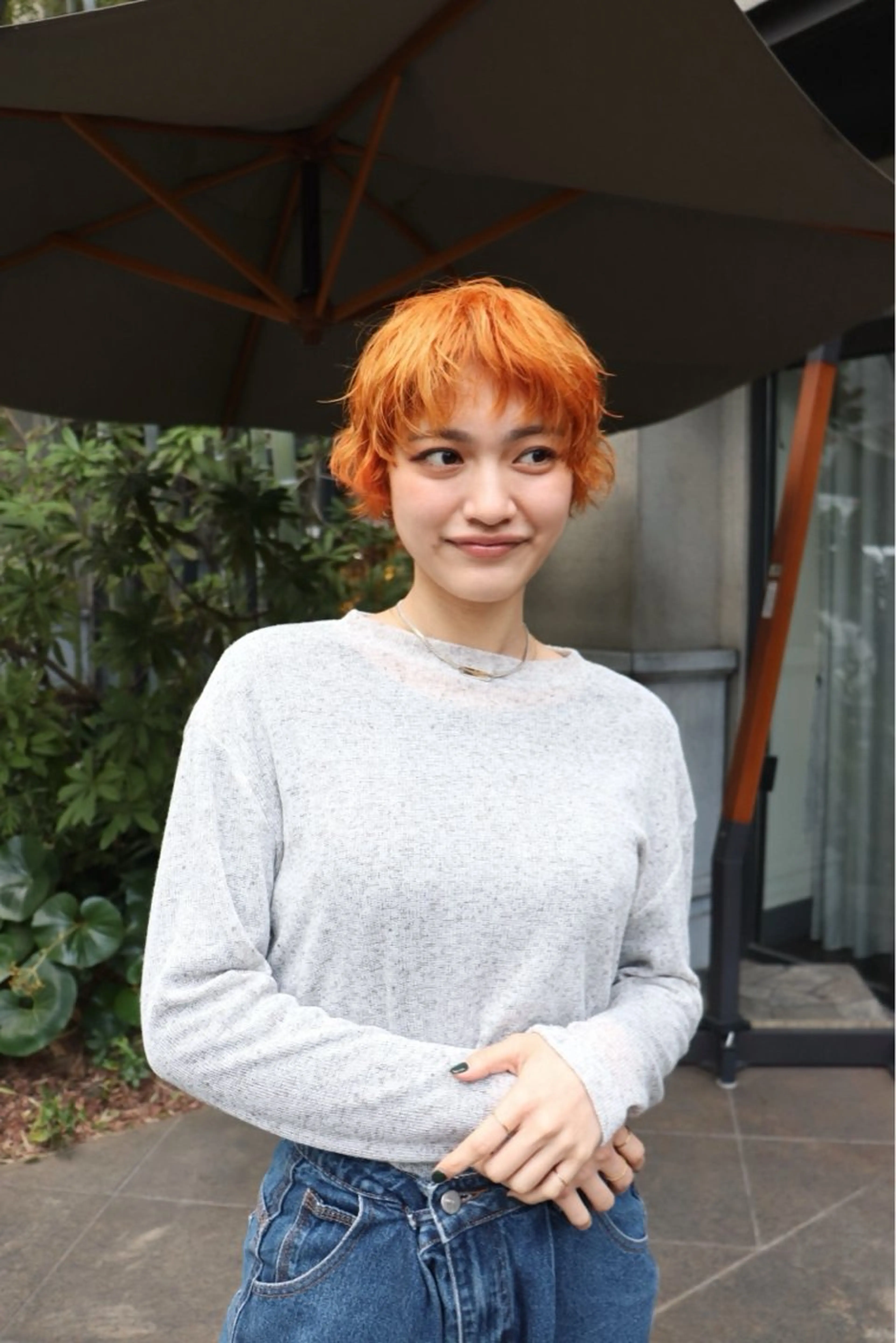 ショート カラー パーマ 似合わせカット /パーマ岡本淳平のヘアスタイル