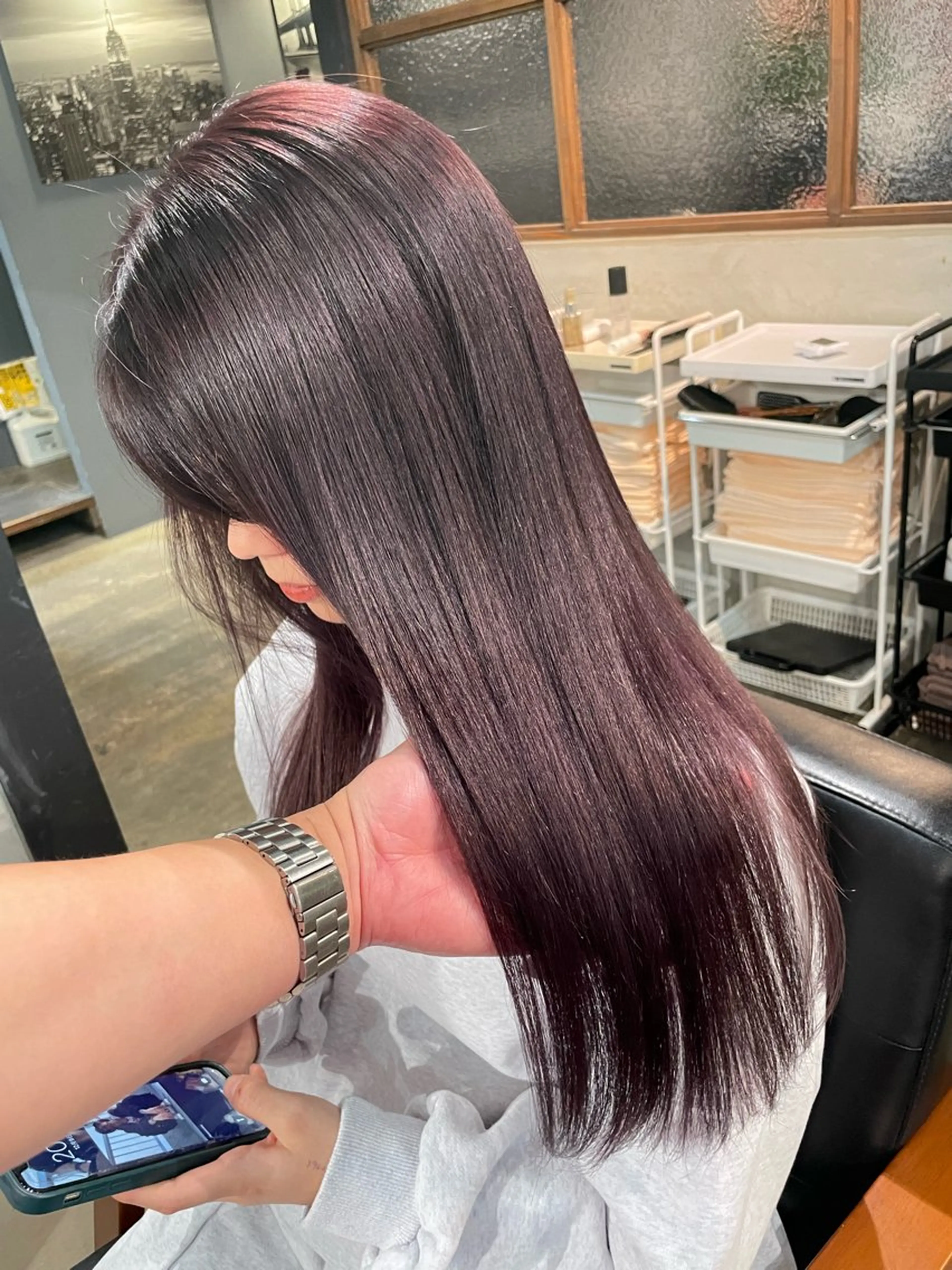ロング ヘアカラー Baby美容師 Ninaのヘアスタイル