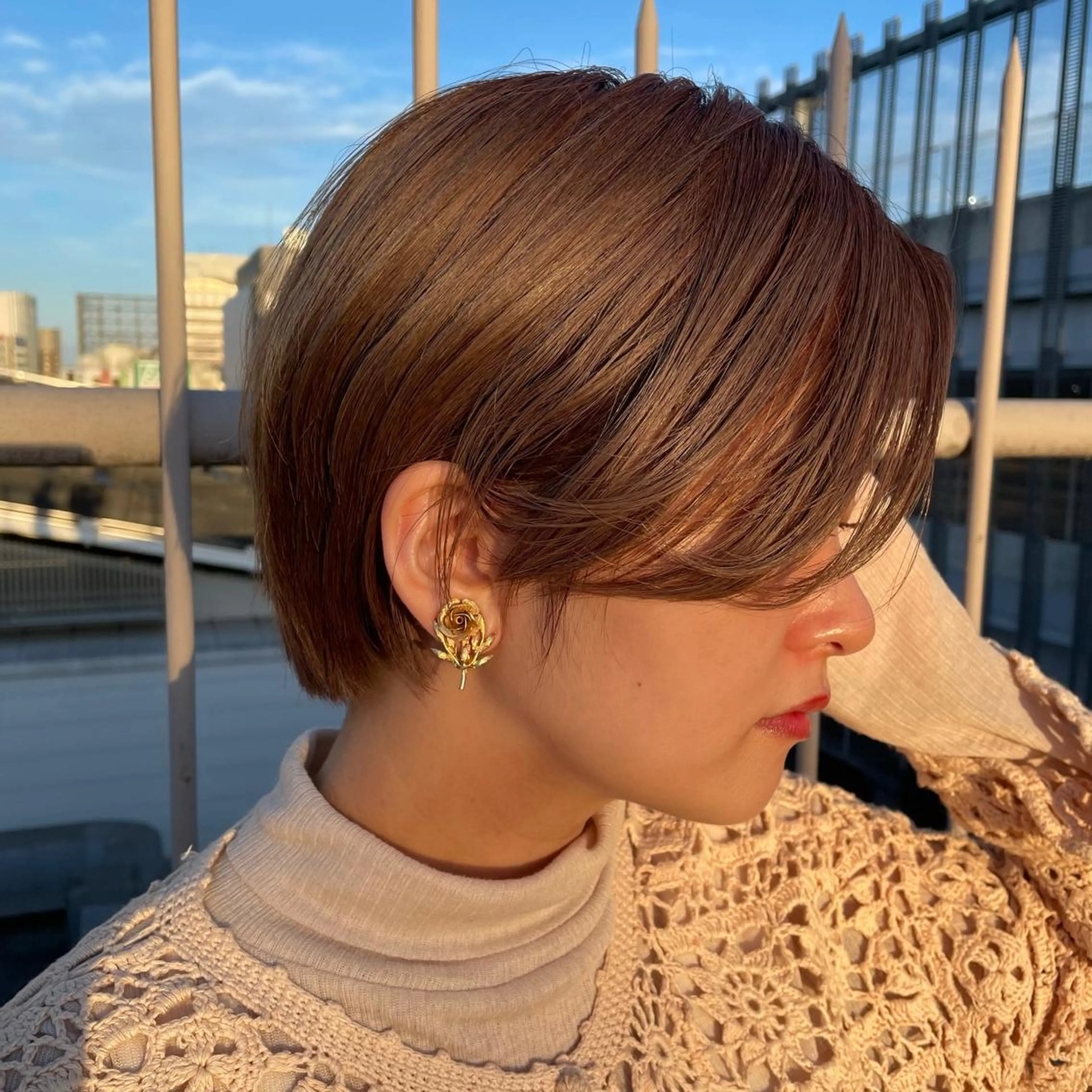 ショート カラー カット ヘアカラー トリートメント Basis 田口豪司のヘアスタイル