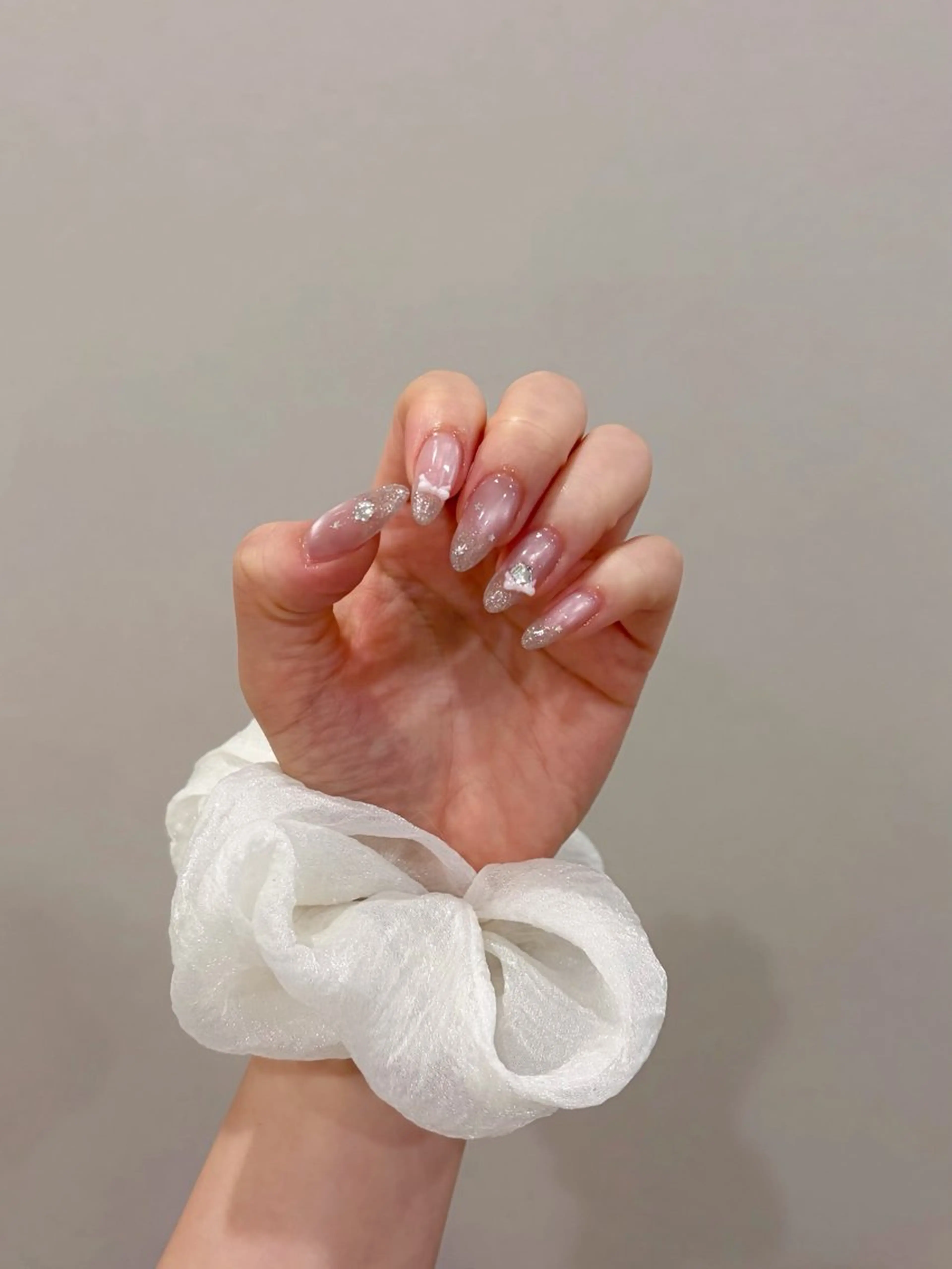 ネイル フラッシュネイル グラデーション キラキラネイル マグネットネイル ハンドネイル 岡崎 佑香のネイルデザイン