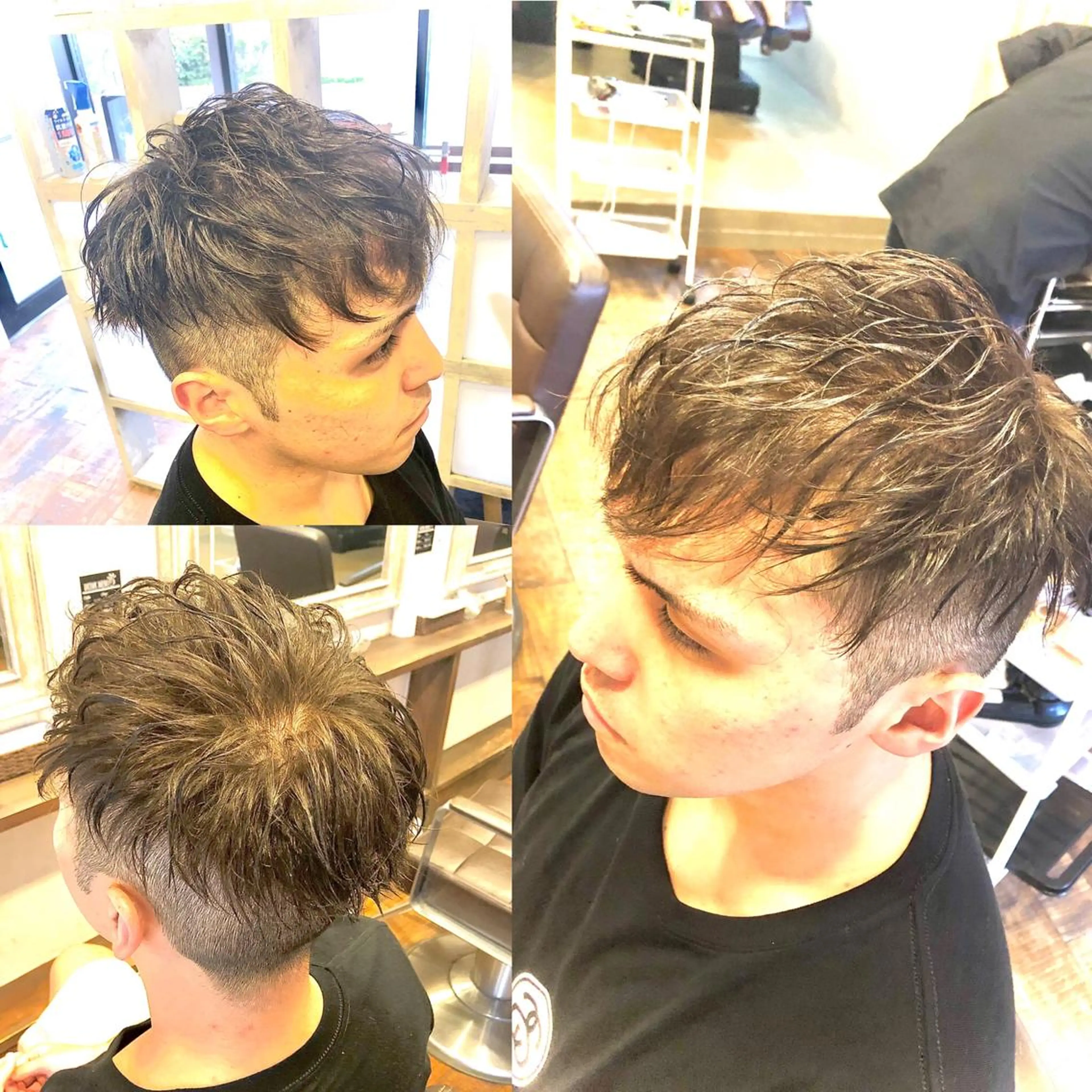 ショート パーマ ヘアアレンジ メンズ メンズパーマ ✨最強美容師✨ 💙にっしー西村💙のヘアスタイル